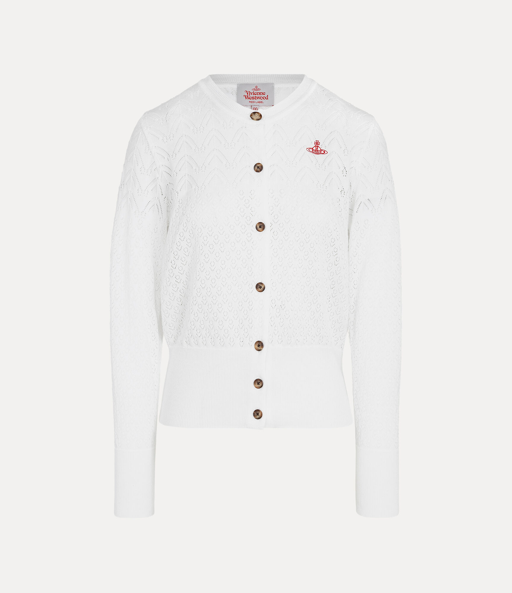 Mix Stitch Crew Neck Cardigan