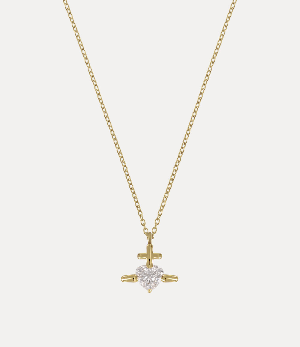 Vivienne Westwood Valentine's Gold Heart Pendant Necklace