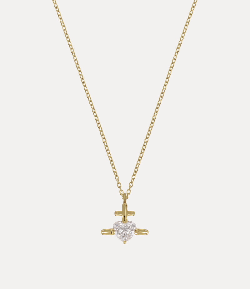 Vivienne Westwood Valentine's Gold Heart Pendant Necklace
