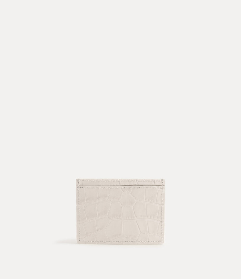 Vivienne Westwood Flat Card Holder in Pearl White, view 2
