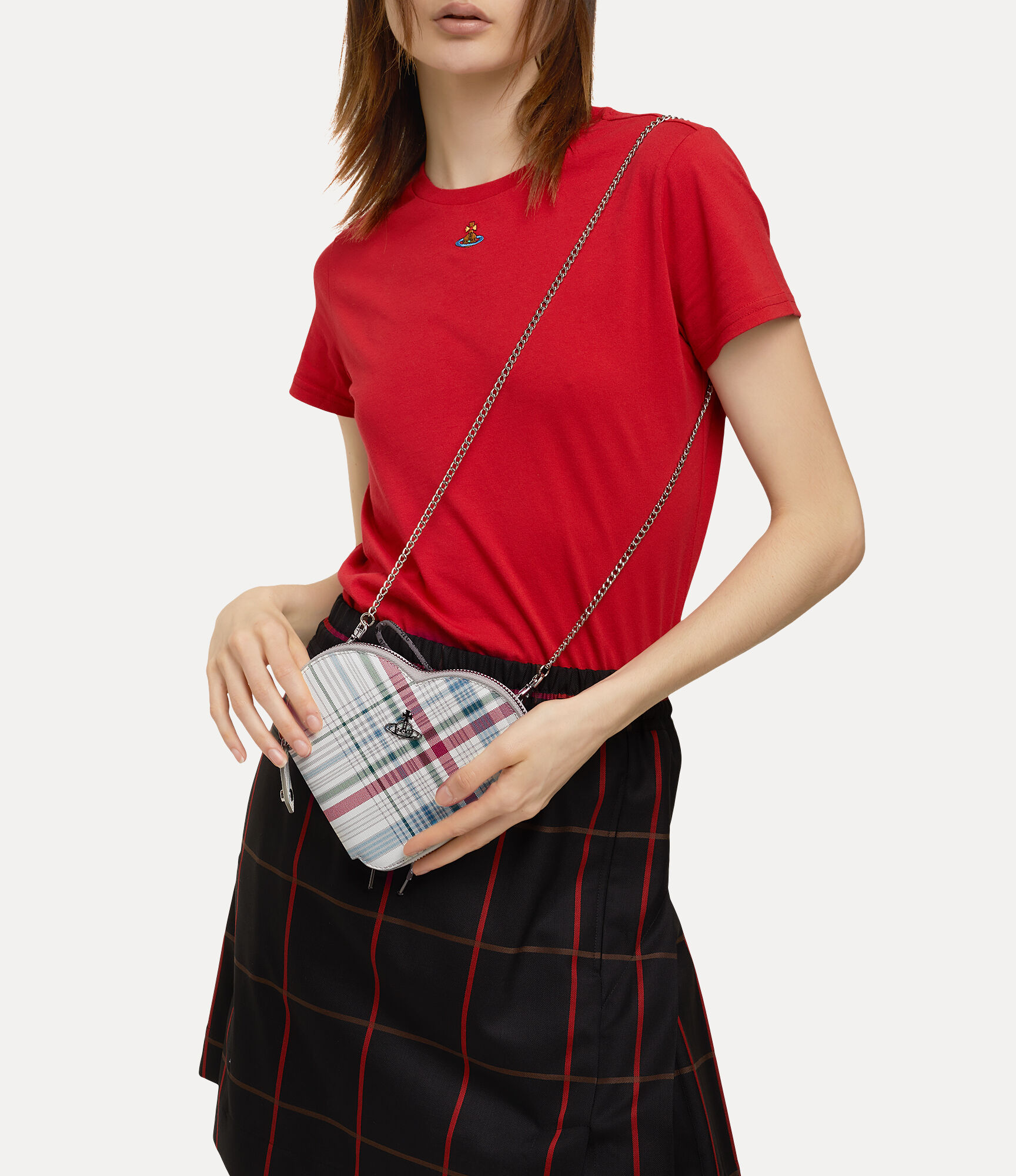 Saffiano print heart crossbody  large image number 2