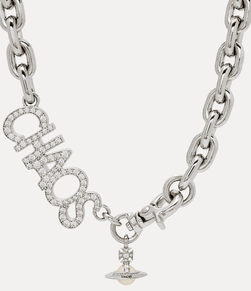 Vivienne Westwood Chaos Large Necklace in silver