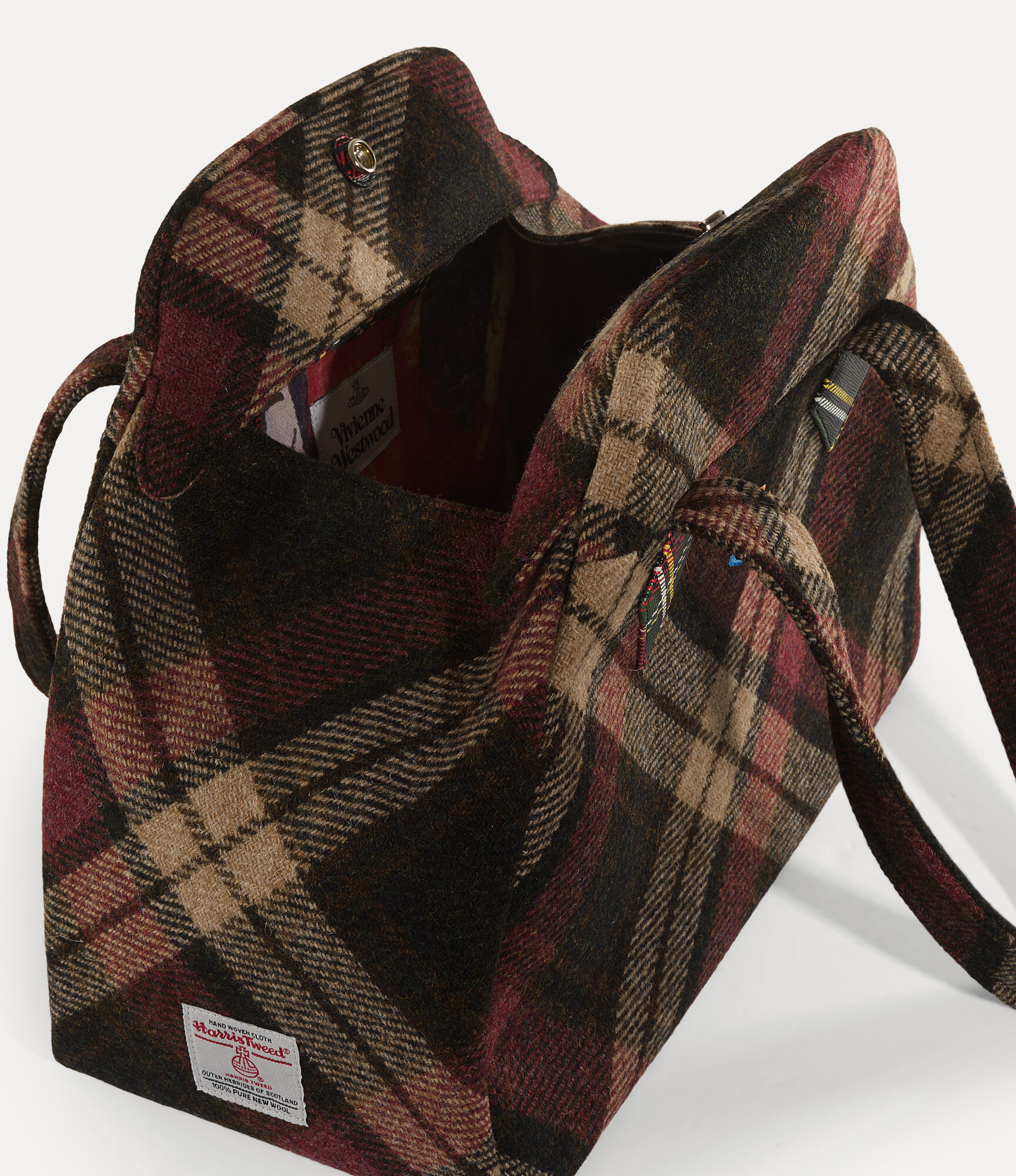 Yasmine Large Archive Handbag in LIGHT-CHECK | Vivienne Westwood®