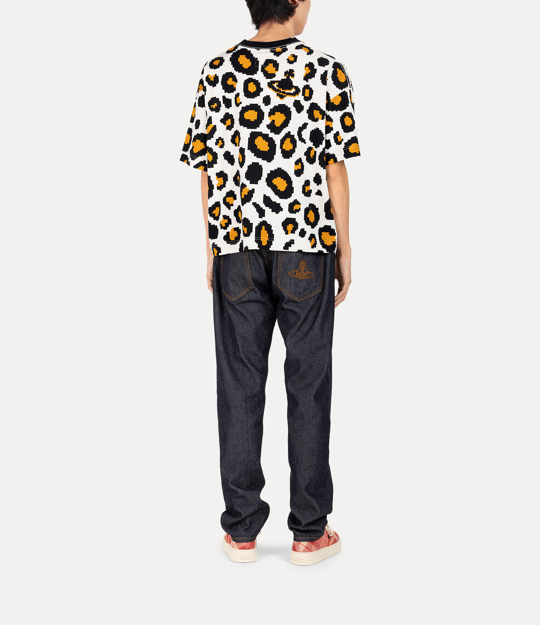 Pixelated Leopard ショート Tシャツ - イエロー | Vivienne Westwood®