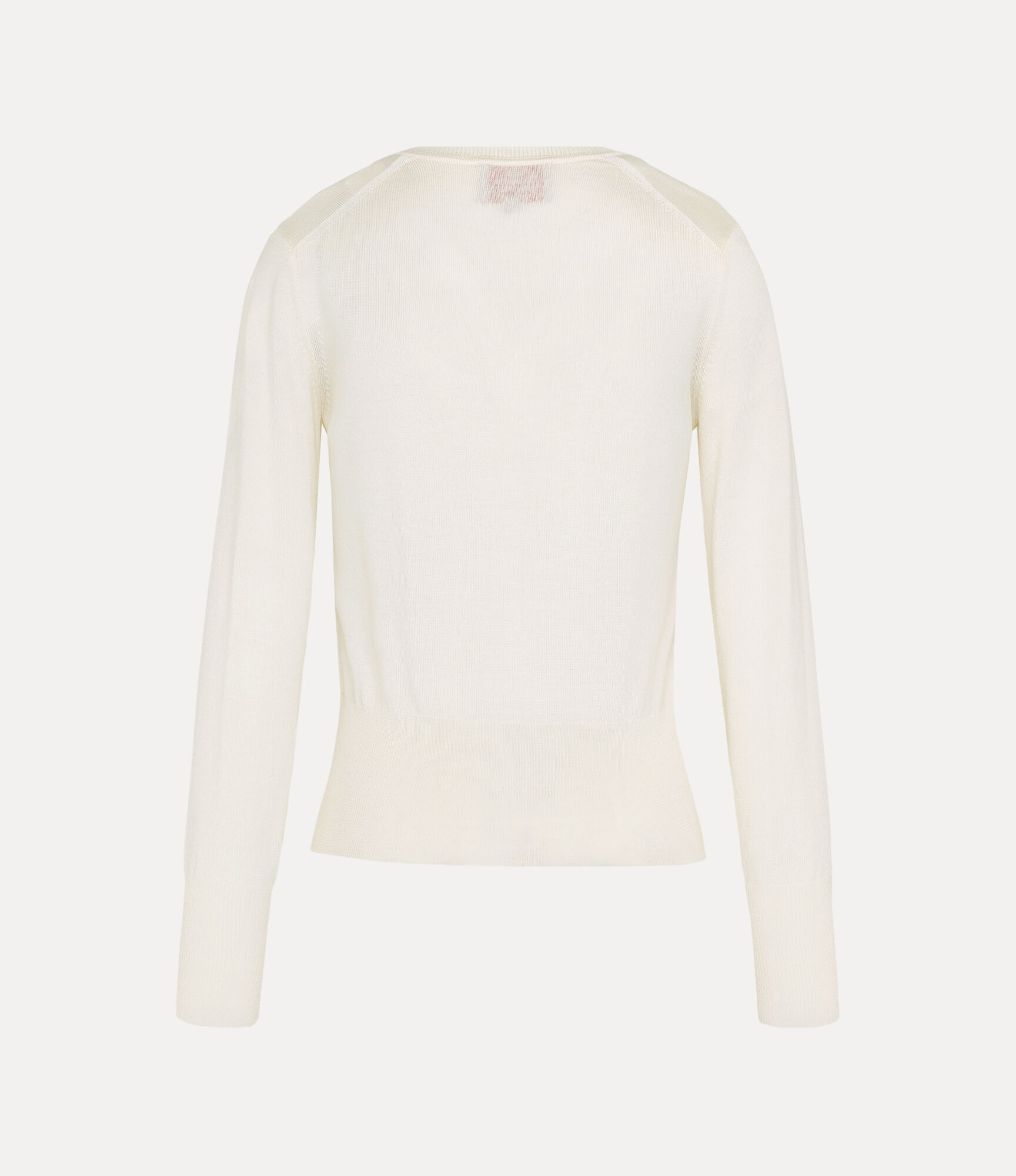 Fine Wool Round Neck Cardigan  large image number 5