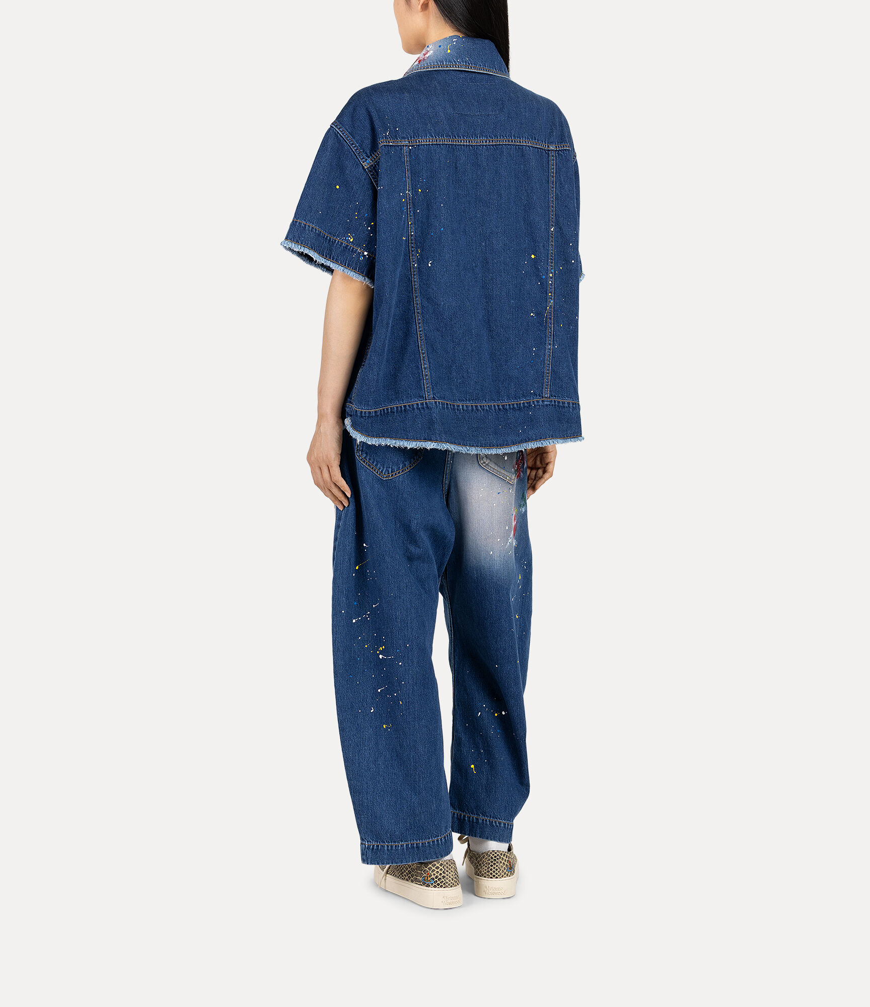 Hand Painted Denim Curve Pants  large image number 3