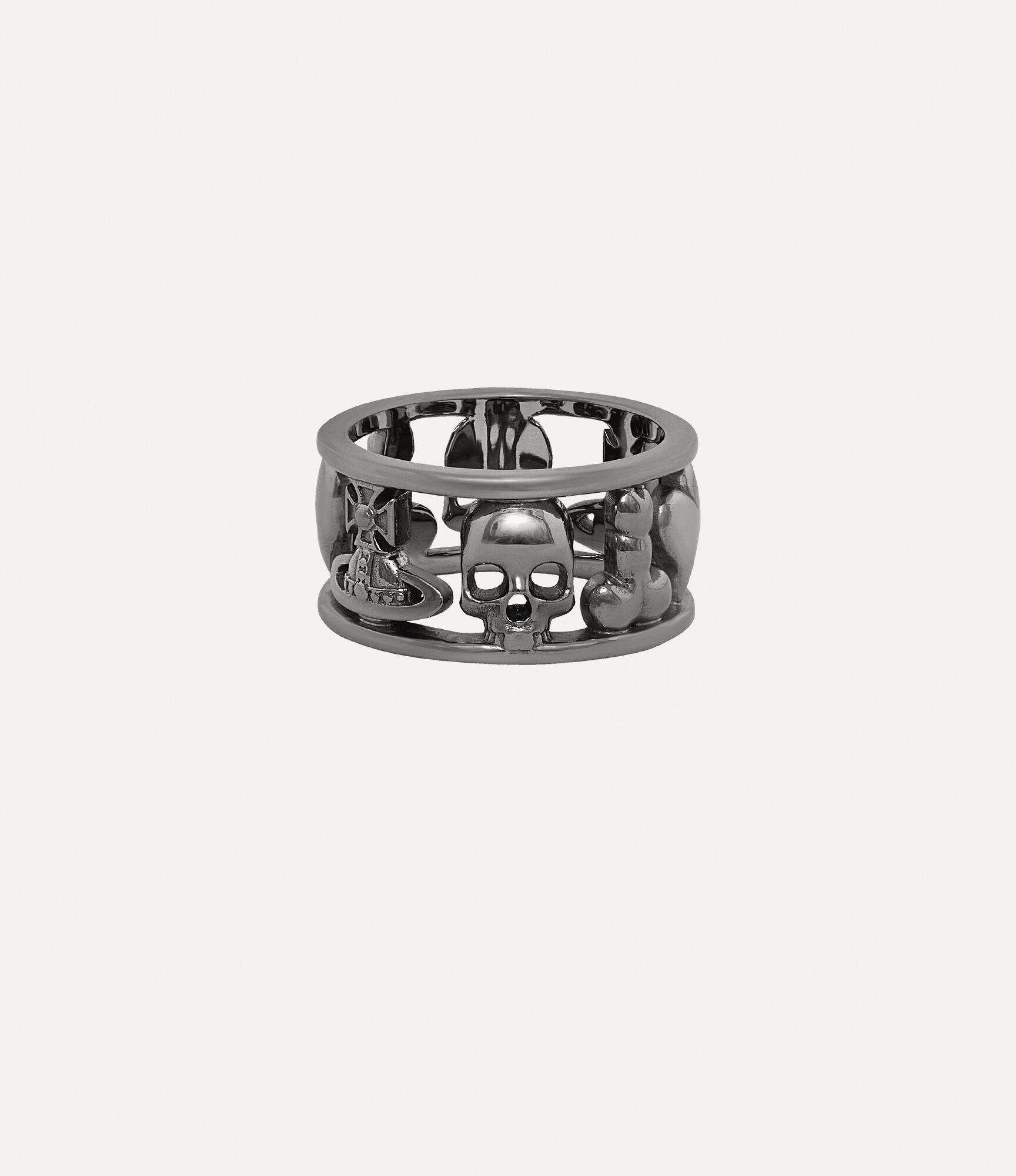 Leonce Ring in RUTHENIUM | Vivienne Westwood®