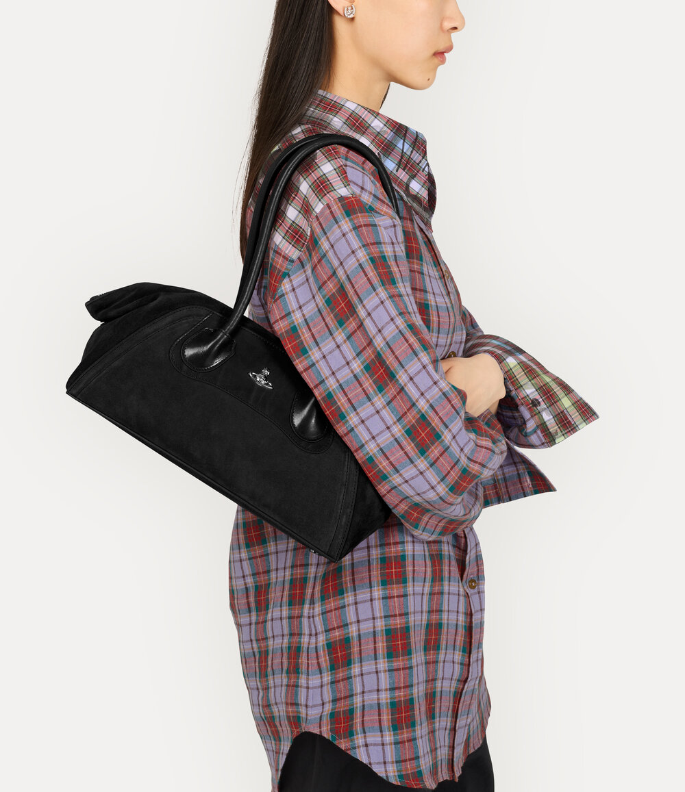 Vivienne Westwood Shirley Small Holdall in Black, view 6