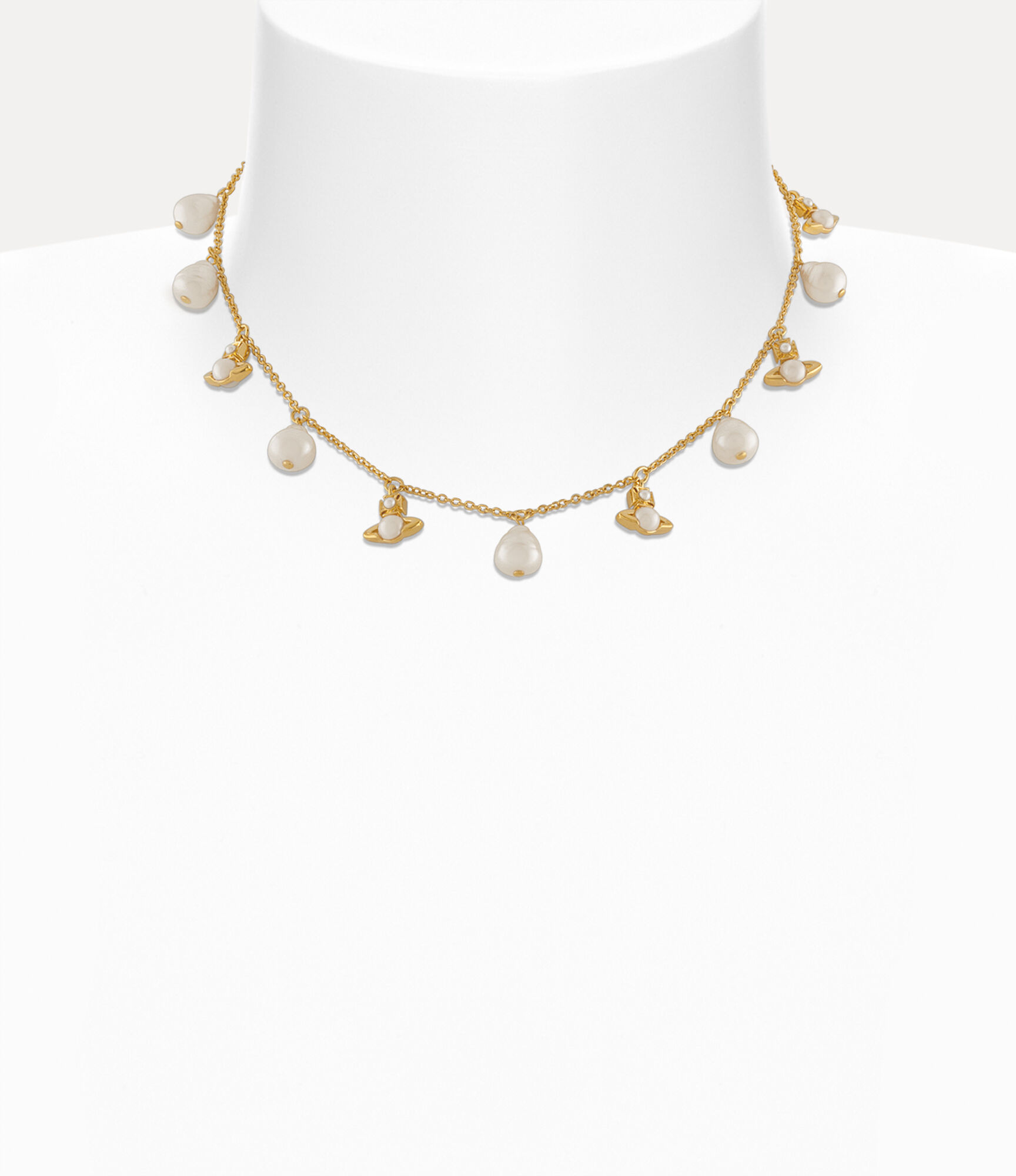 Emiliana Necklace in GOLDCREAMROSEPearl Vivienne Westwood®