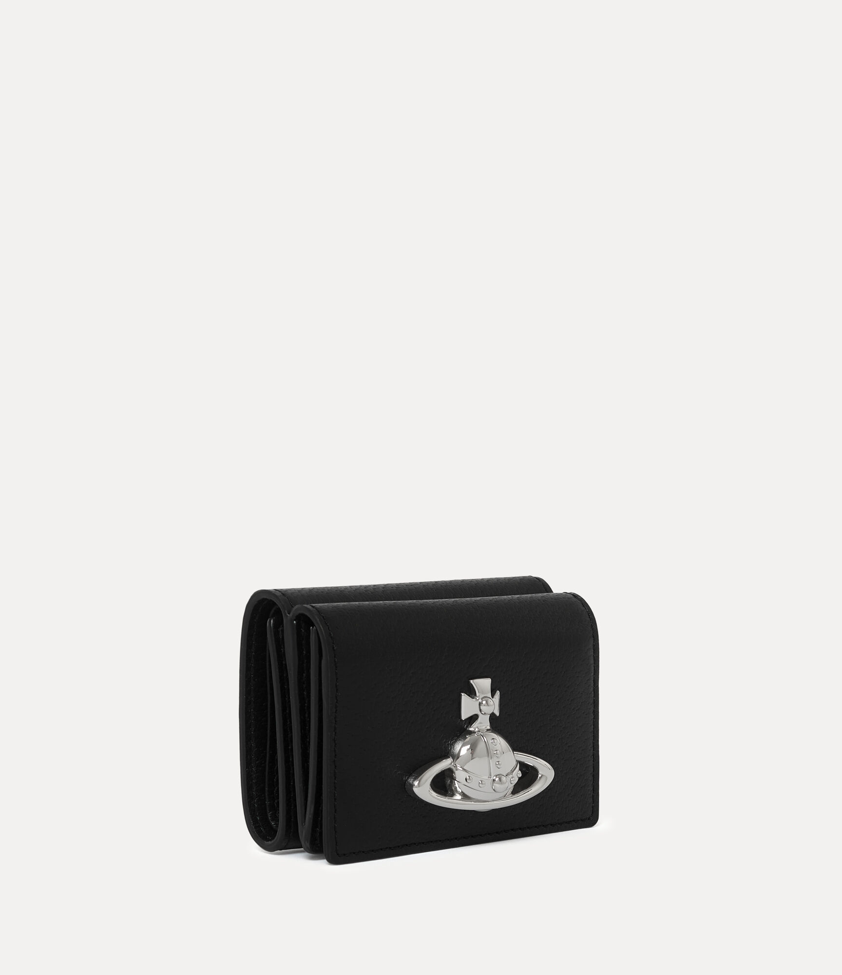 Trifold Mini Wallet in BLACK | Vivienne Westwood®