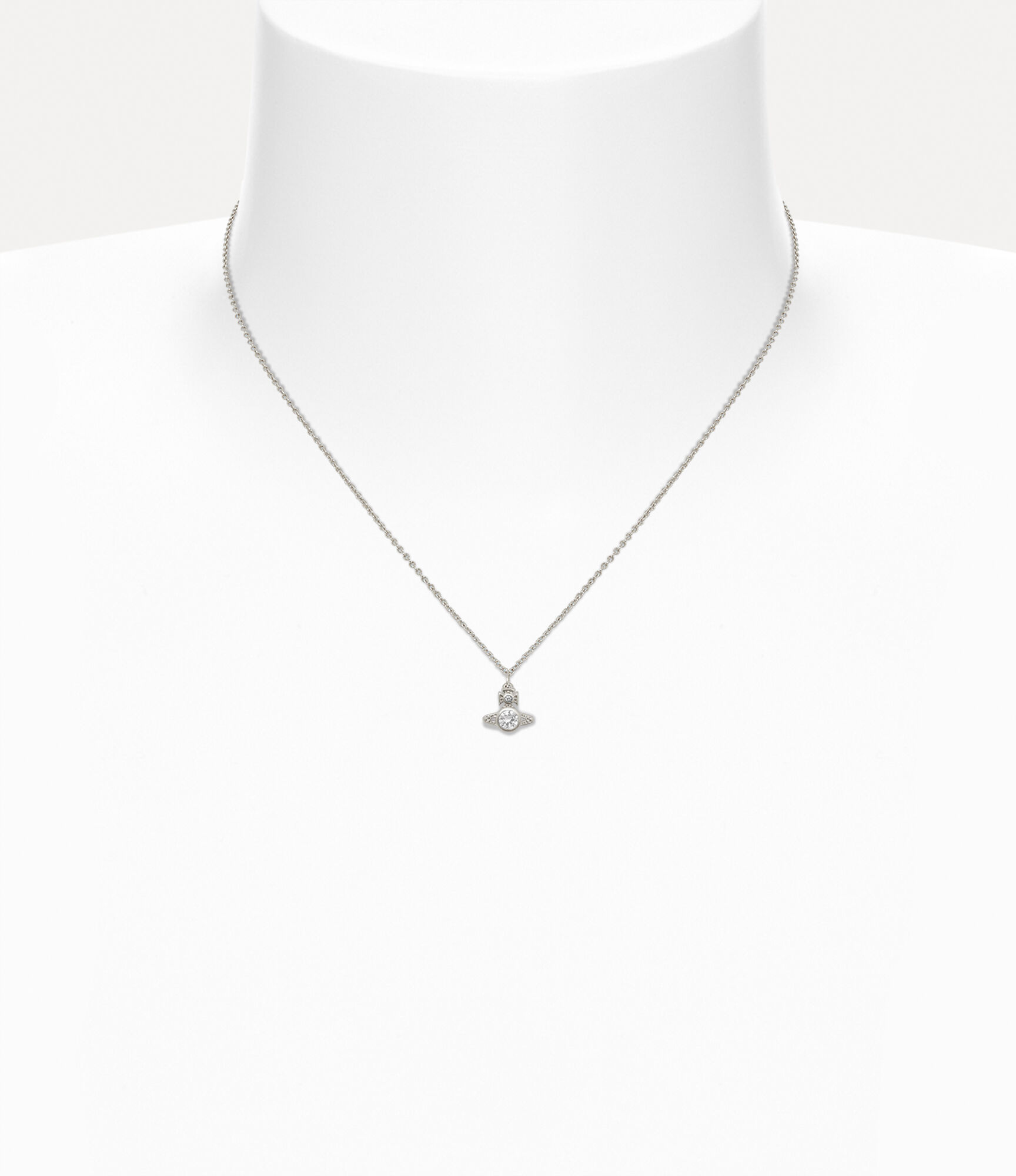 ｅ*)様 Vivienne Westwood ネックレス Pina Small Orb ペンダントネックレス - プラチナ、クリスタルライン