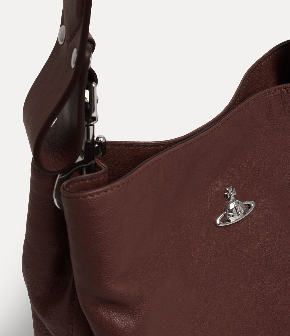 Vivienne Westwood Lottie Small Shoulder Bag in Chestnut, view 4