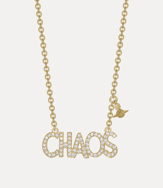 Vivienne Westwood Âchaosâpendantânecklace Gold Cubic Zirconia Women