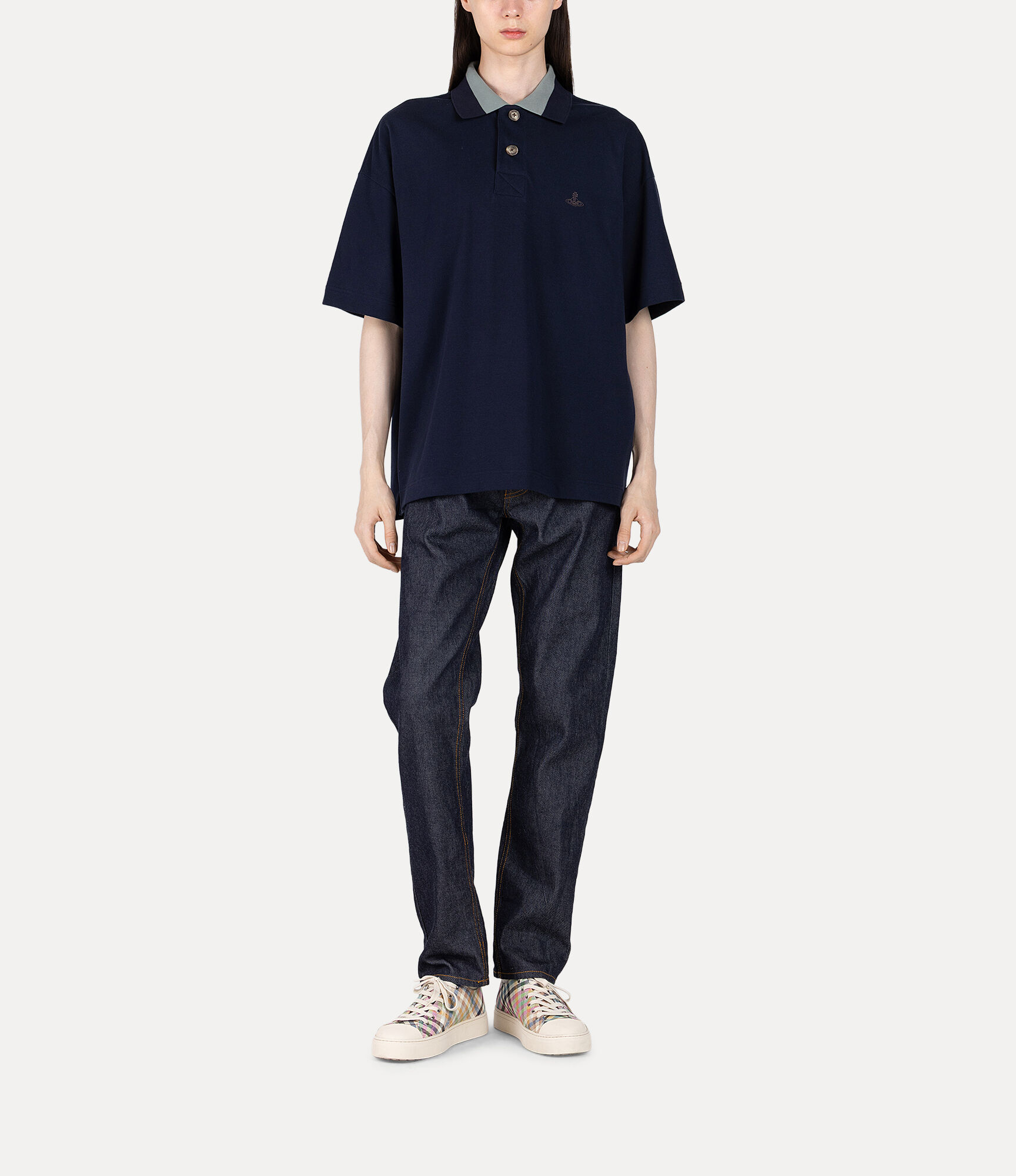 Oversized Polo in BLUE | Vivienne Westwood®