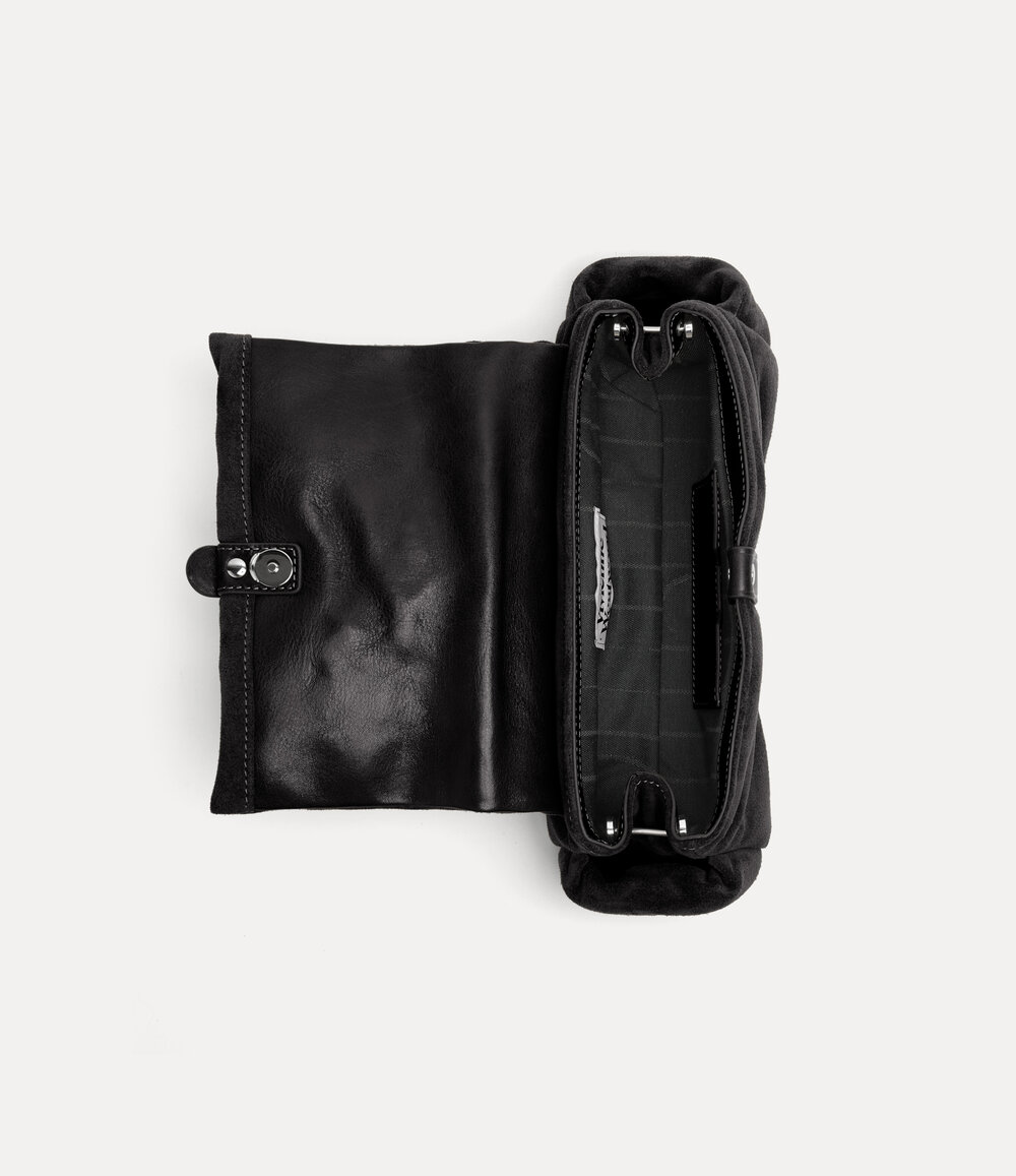 Vivienne Westwood Hazel Treasure Clutch in Black, view 4