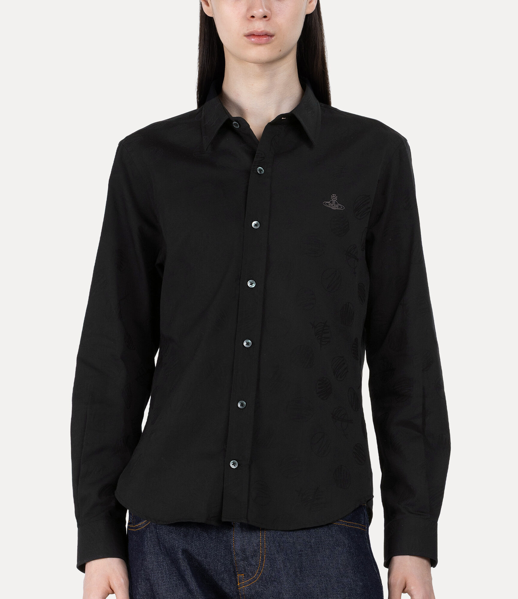 Scribble Dots シャツ - ブラック | Vivienne Westwood®
