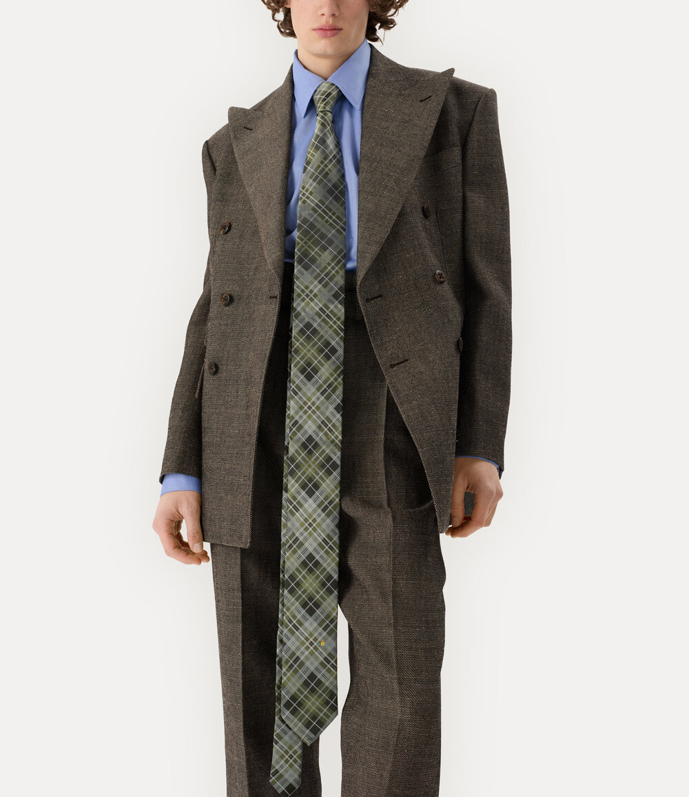 Vivienne Westwood Super Long Tie 8.5cm in Grey, view 5