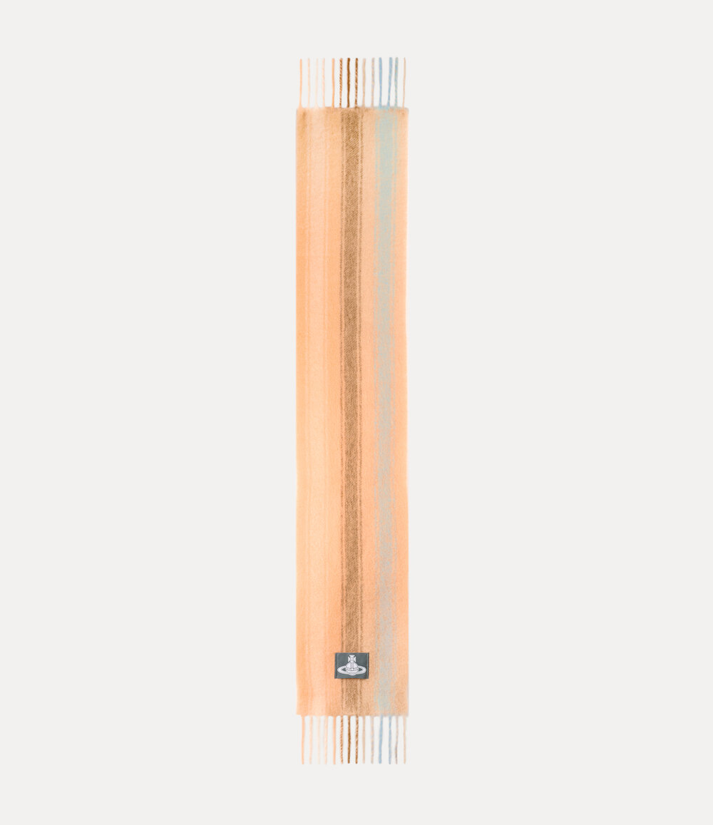 Vivienne Westwood Scarf Chunky Stripe in apricot