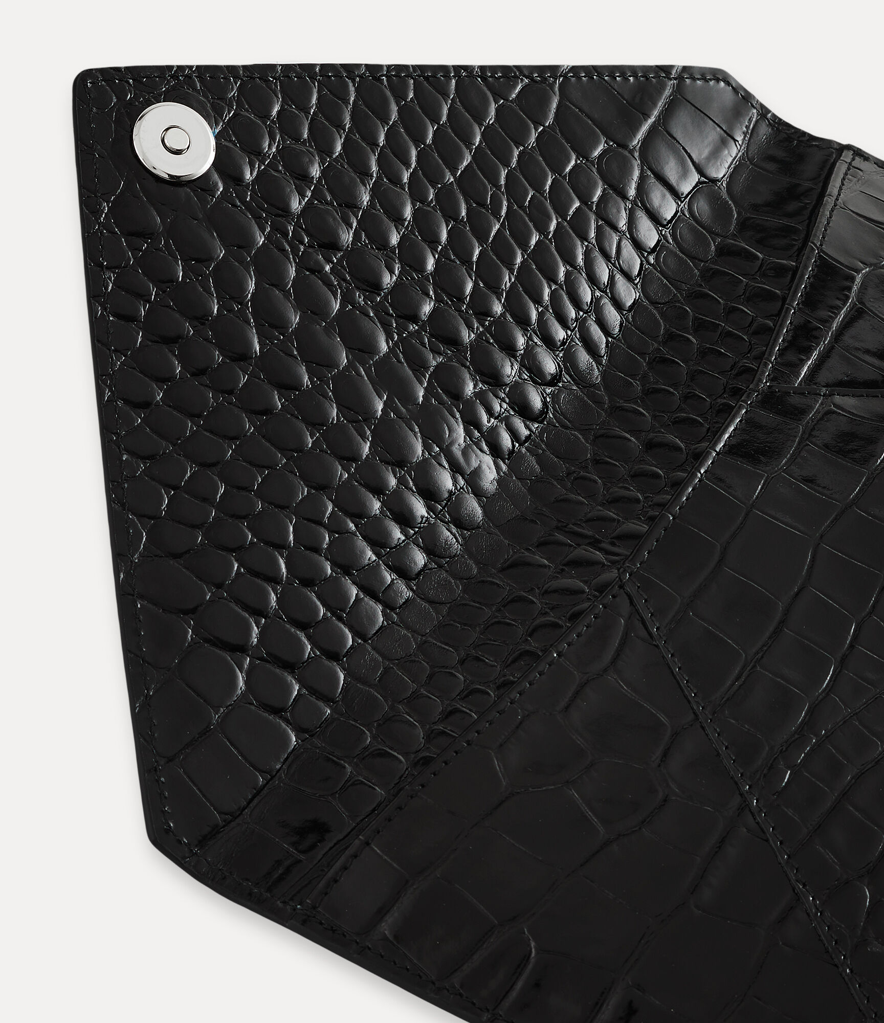Crocodile Envelope Clutch in BLACK | Vivienne Westwood®