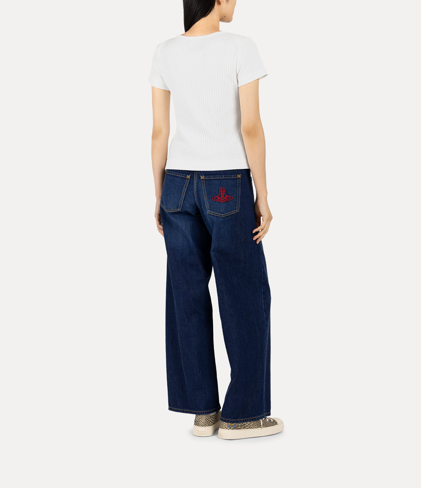 Organic Denim Straight Pants  large image number 3