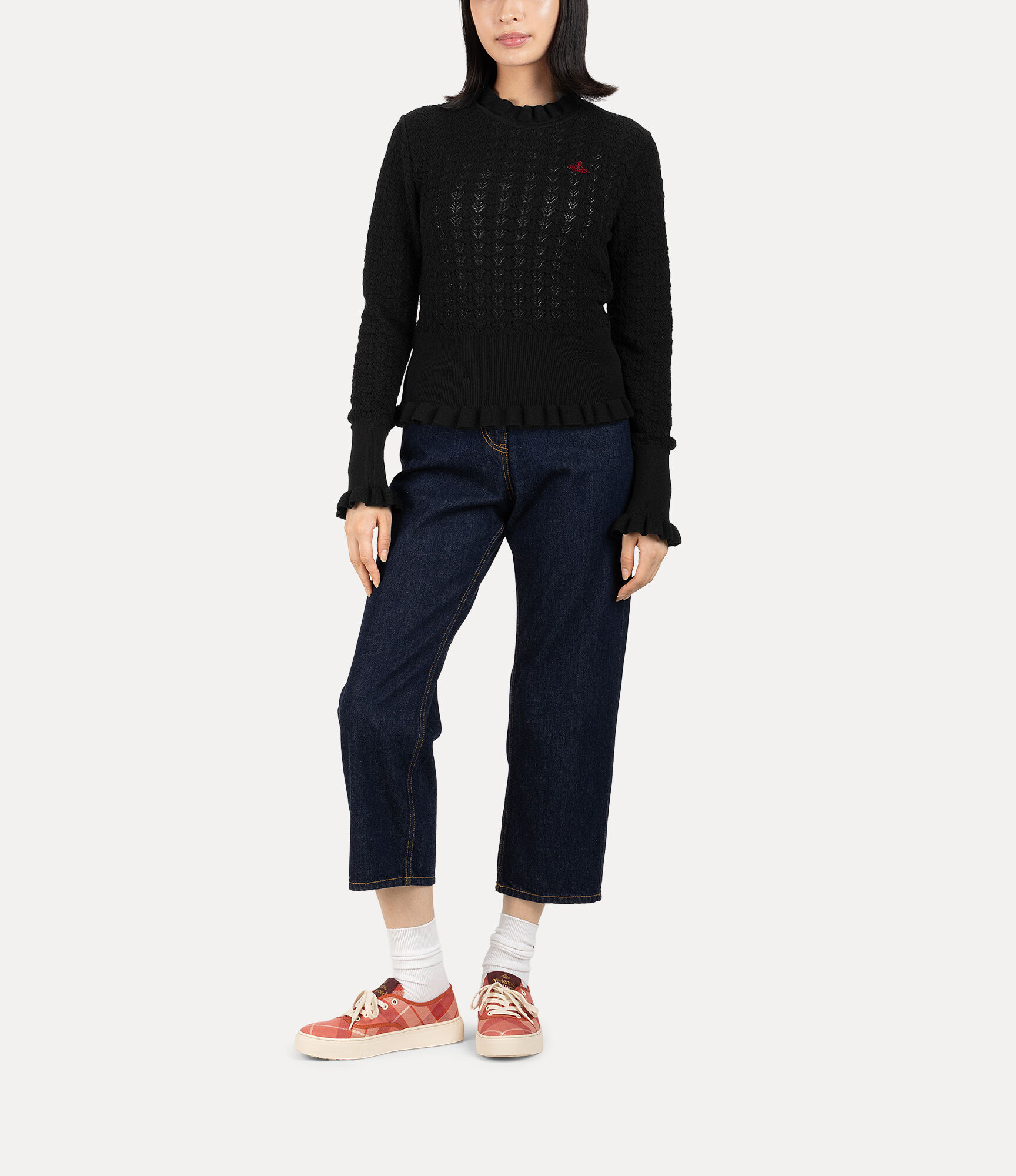 Shell Frill Knit Pullover  large image number 2