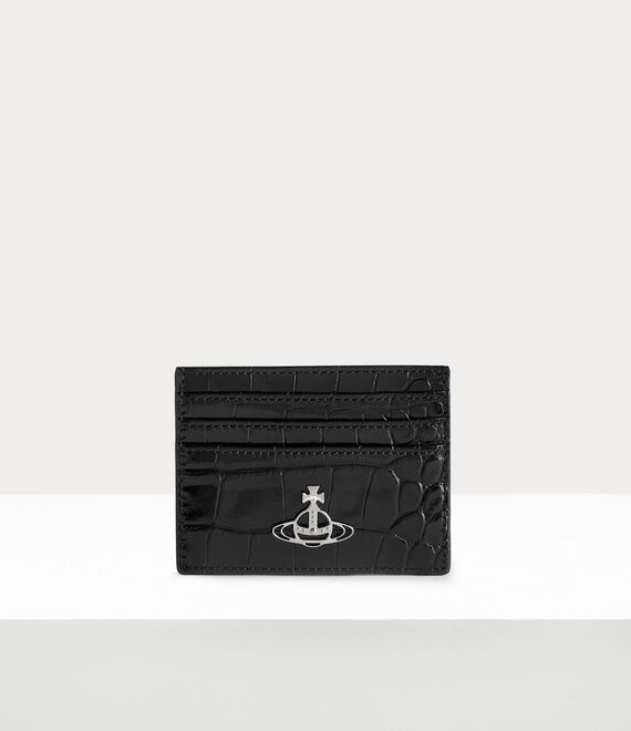 Flat Card Holder in BLACK | Vivienne Westwood®