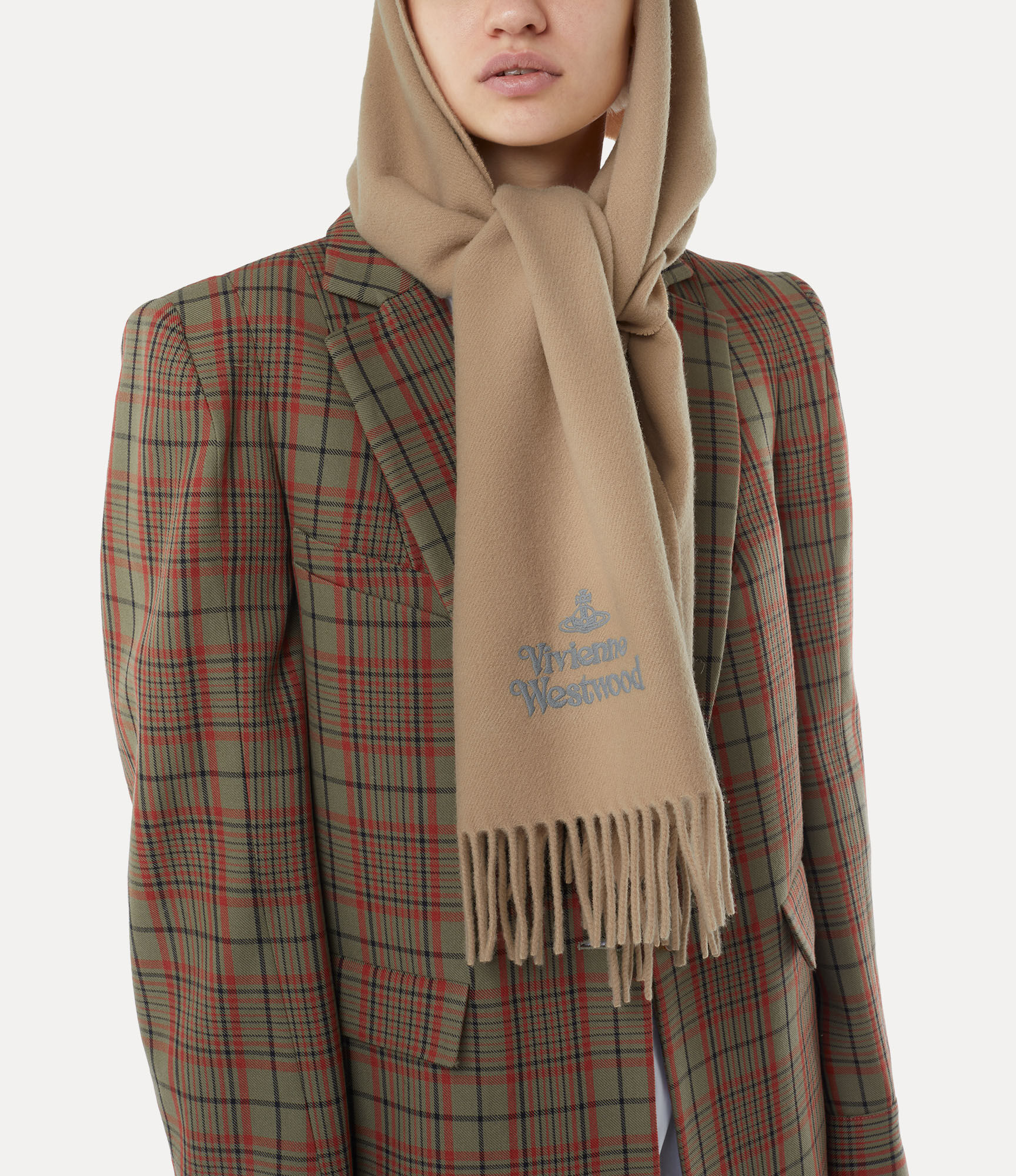 30x180 embr.grey orb scarf  large image number 2