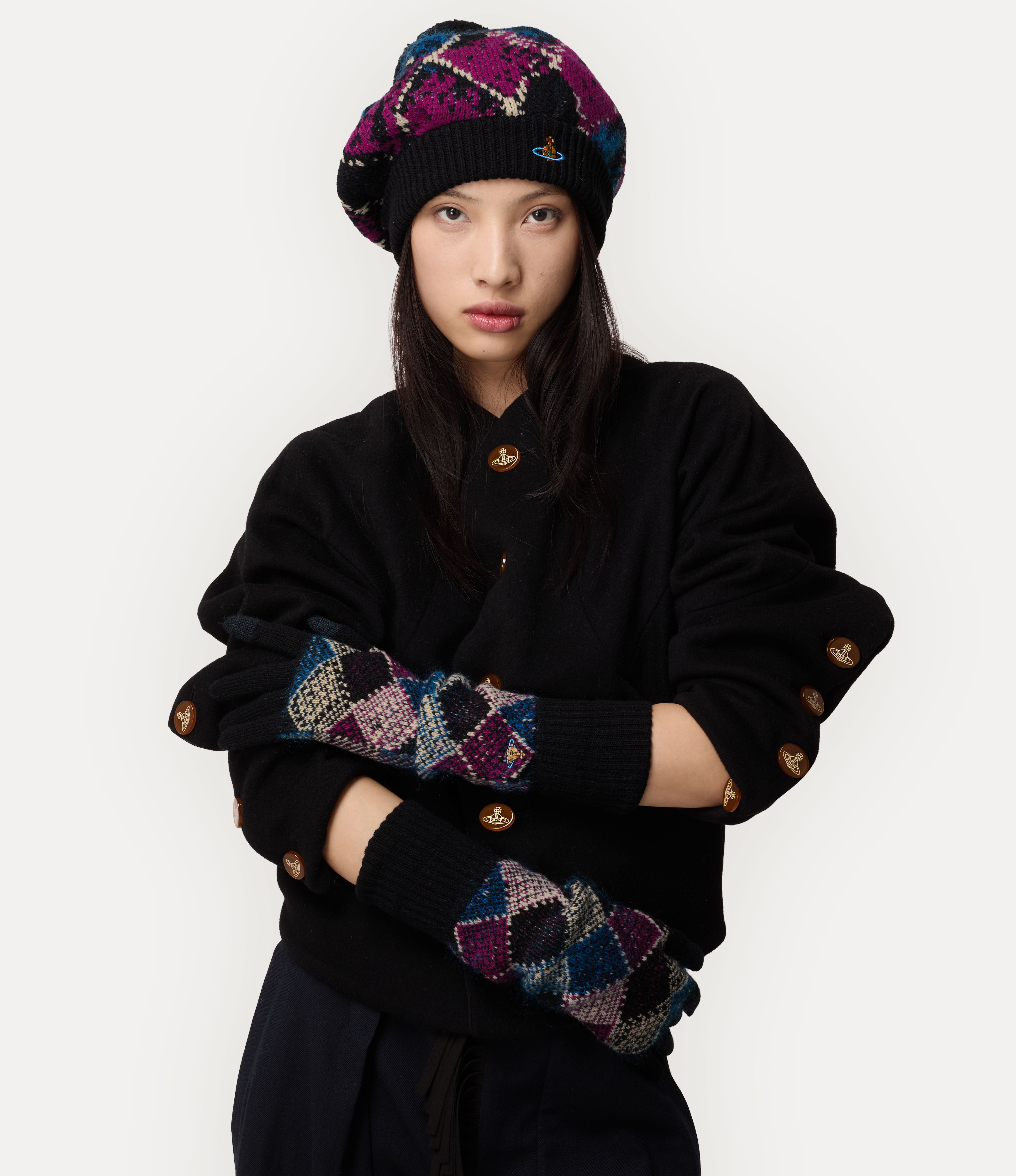 Harlequin Long Gloves   large image number 2
