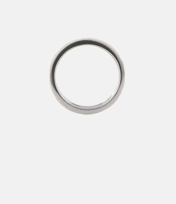 Conduit Street Ring in PLATINUM-BLUE-Enamel | Vivienne Westwood®