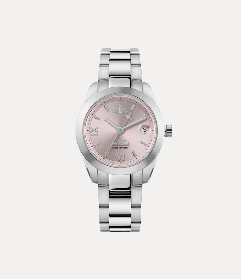 Vivienne Westwood Fenchurch Watch in Silver / Pink