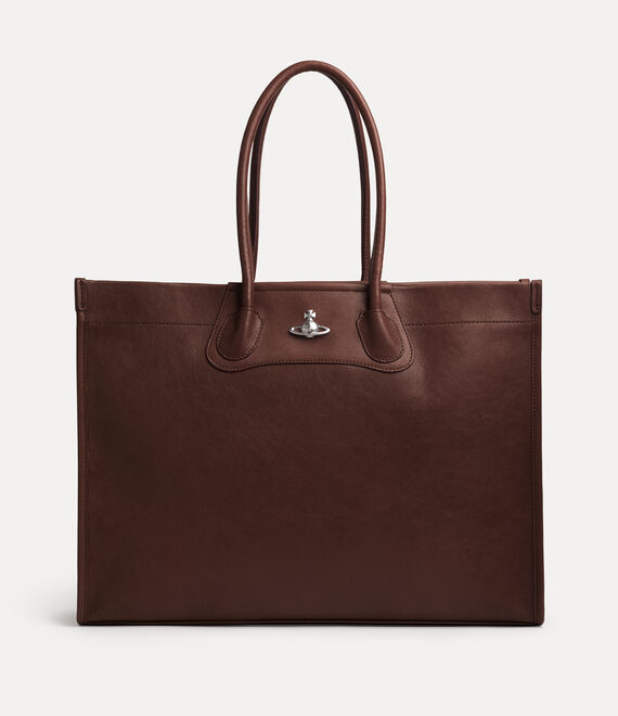 Vivienne Westwood Troy Tote Supple Leather Chestnut