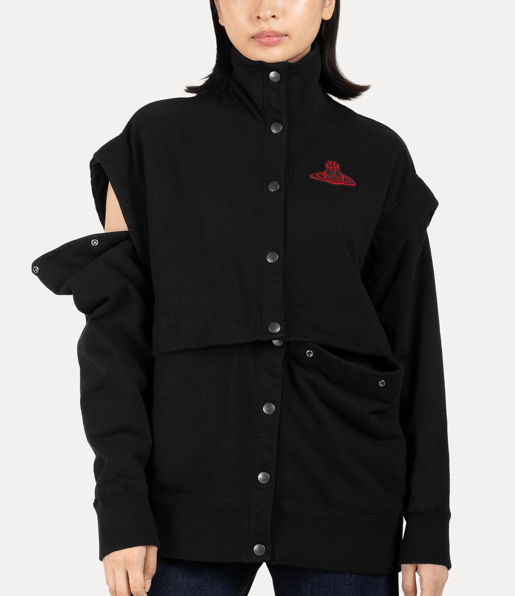 Detachable Felpa Press Stud Blouson  large image number 4