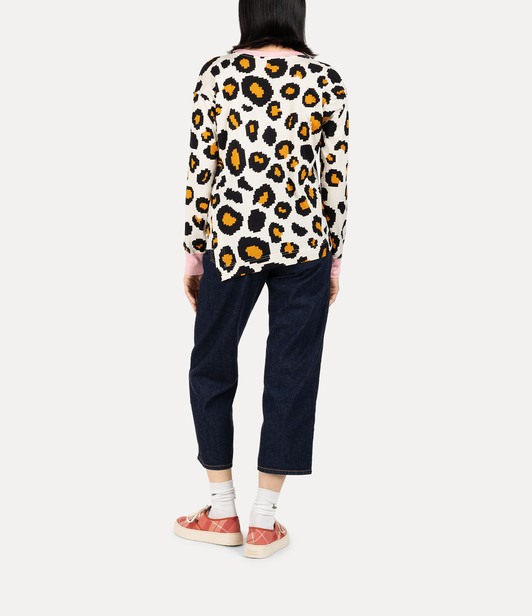 Pixilated Leopard Clam Shell Top   large image number 3
