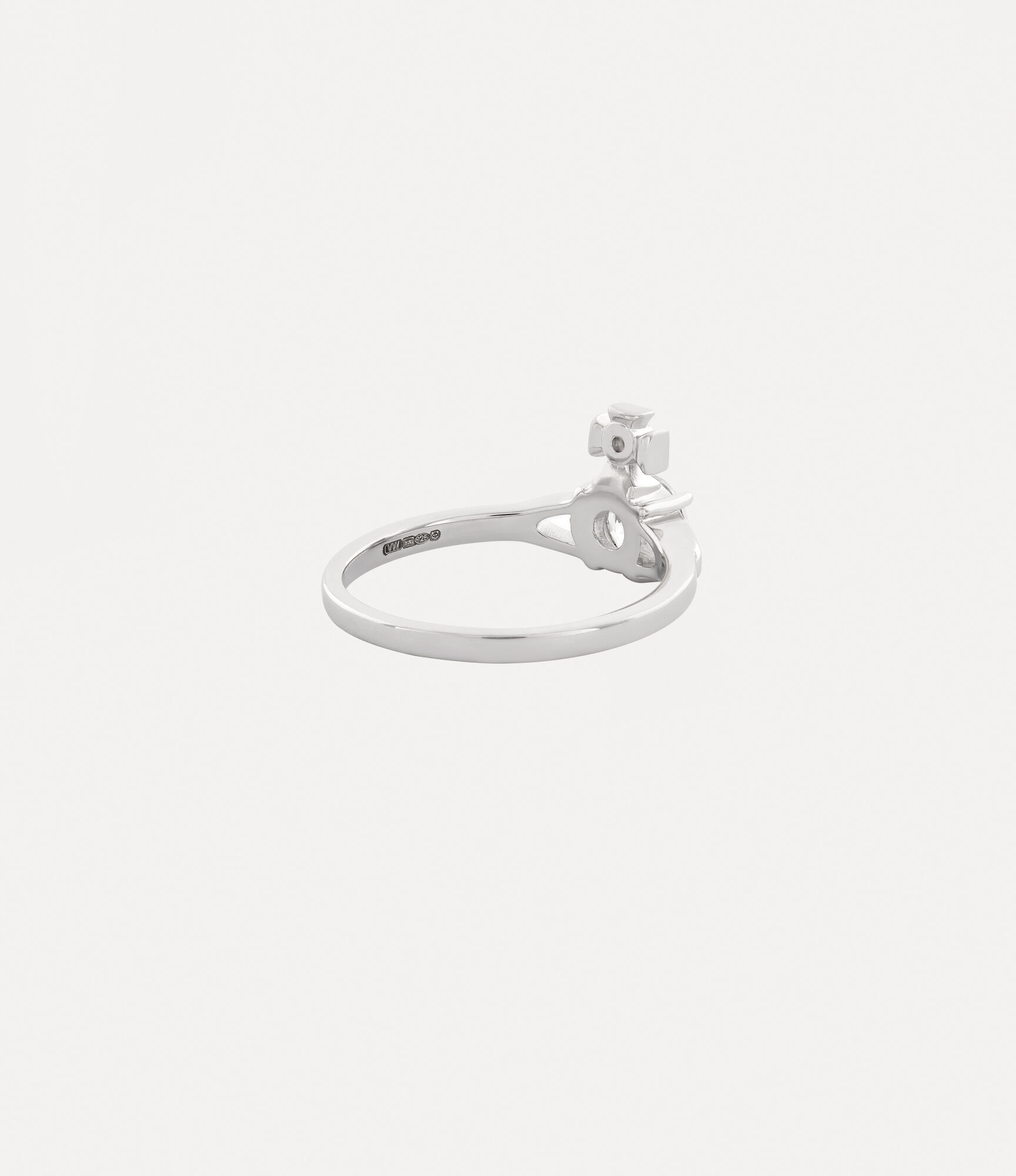 Reina Petite Ring in PLATINUM-WHITE-CZ | Vivienne Westwood®