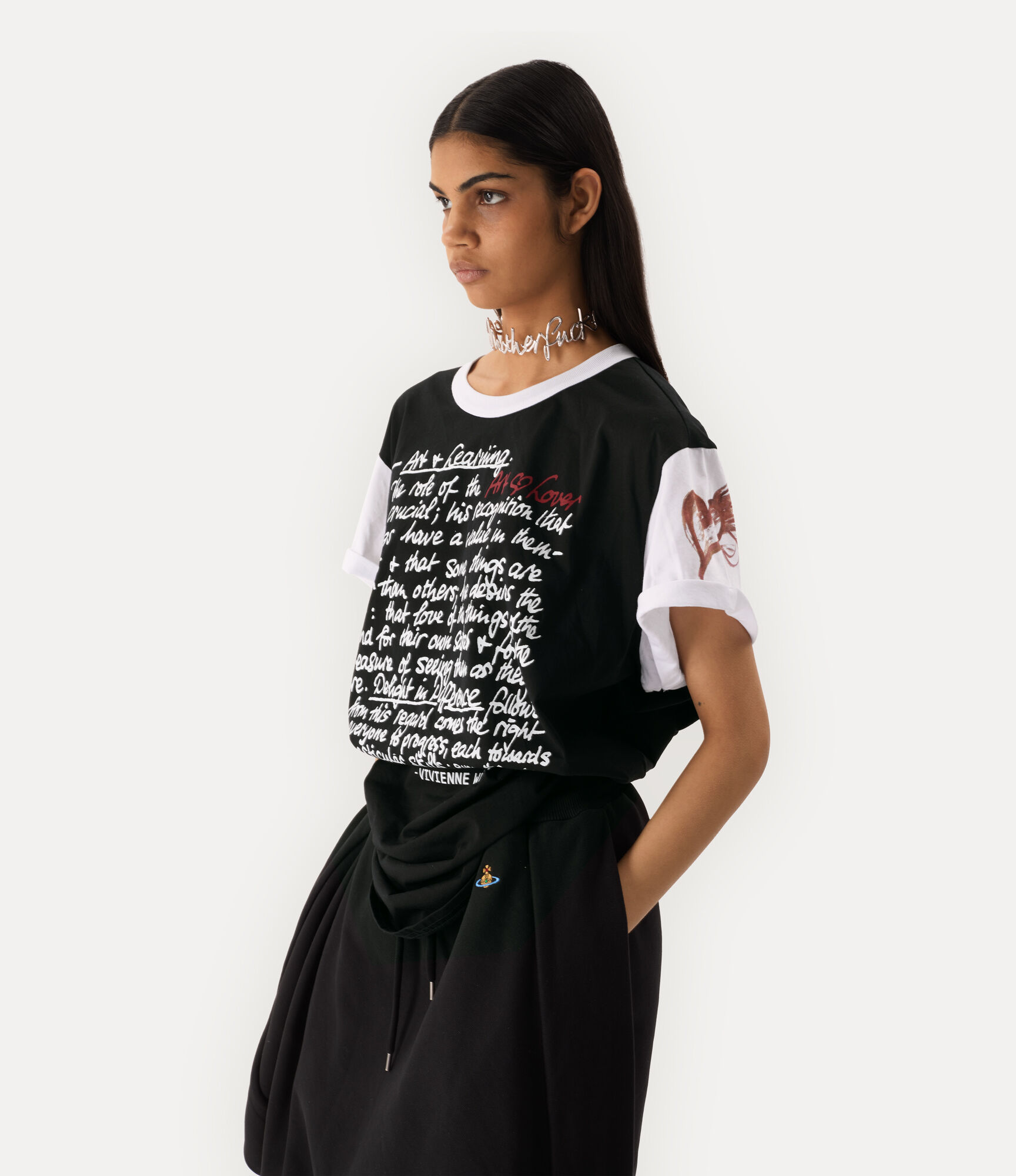 Art Heart Longline T-shirt   large image number 4