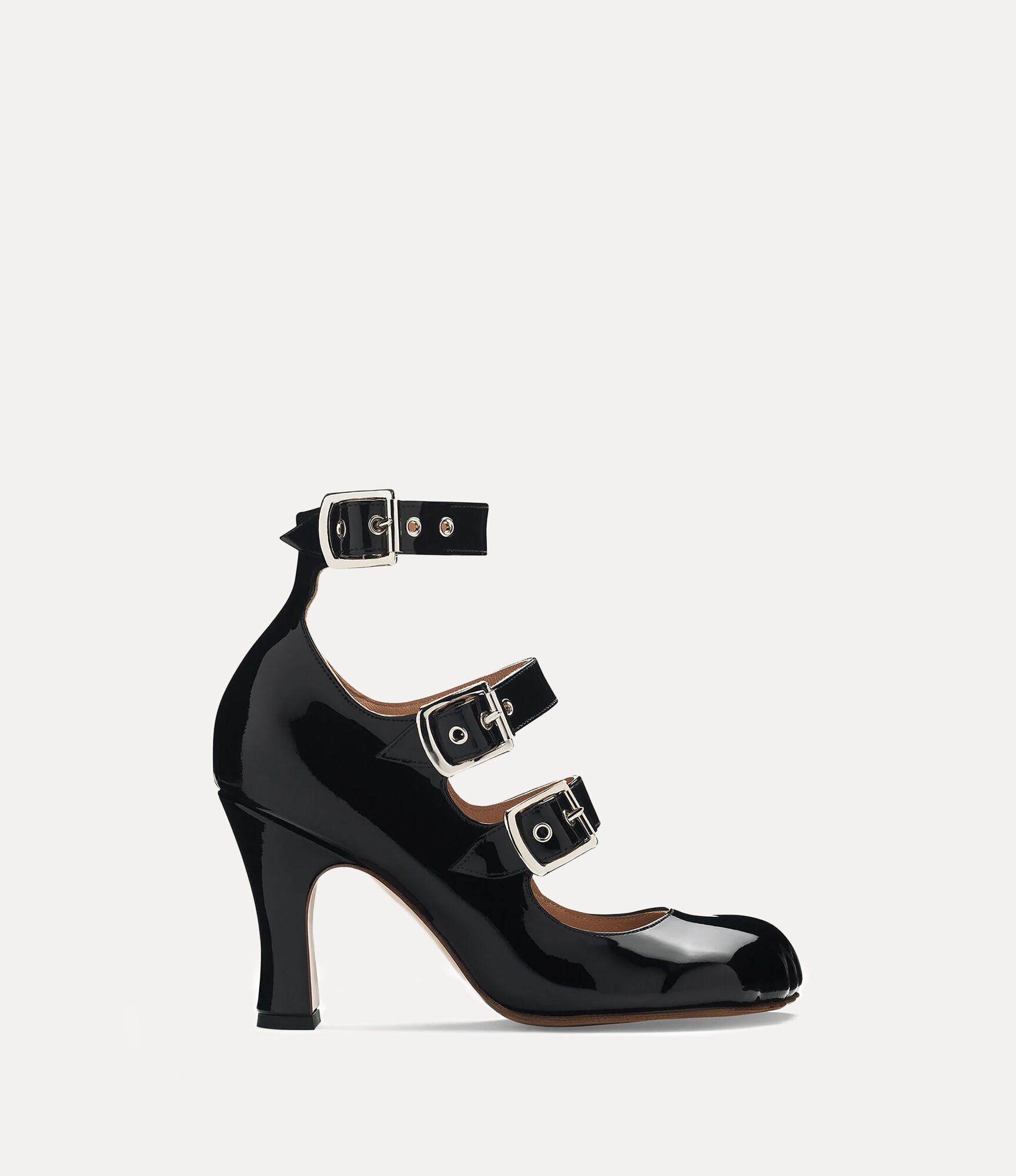 Animal Toe Three-Strap Shoe