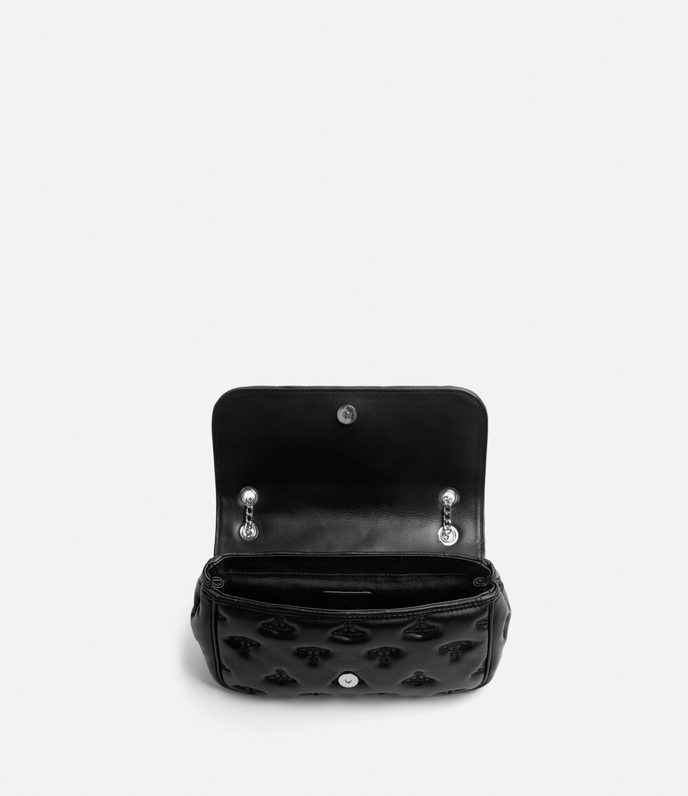 Vivienne Westwood Chain Crossbody Purse in Black, view 6