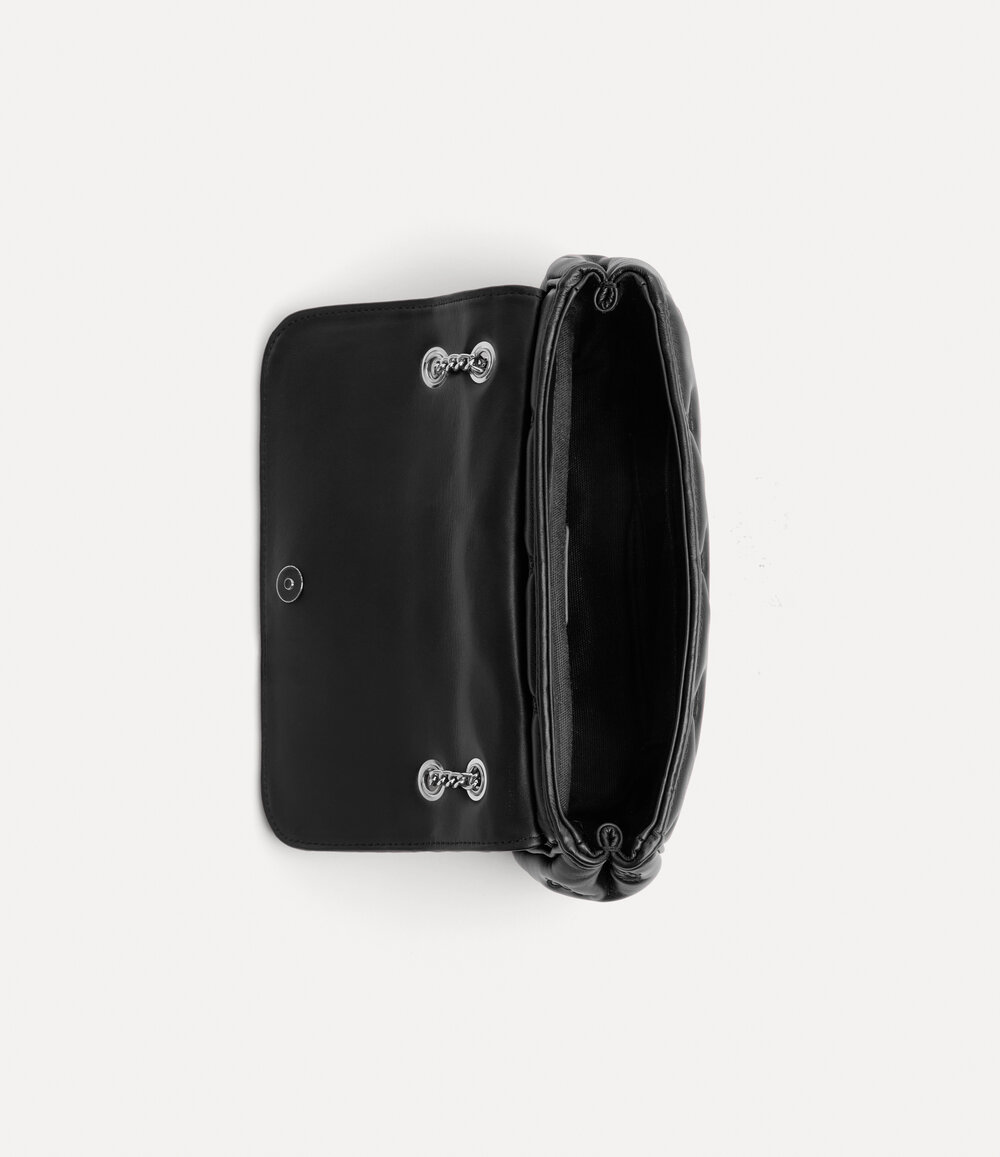 Vivienne Westwood Chain Crossbody Purse in Black, view 3