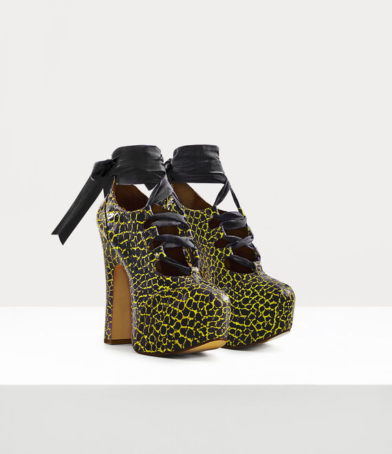 Elevated Ghillie Platform in BLACK-YELLOW Vivienne Westwood®