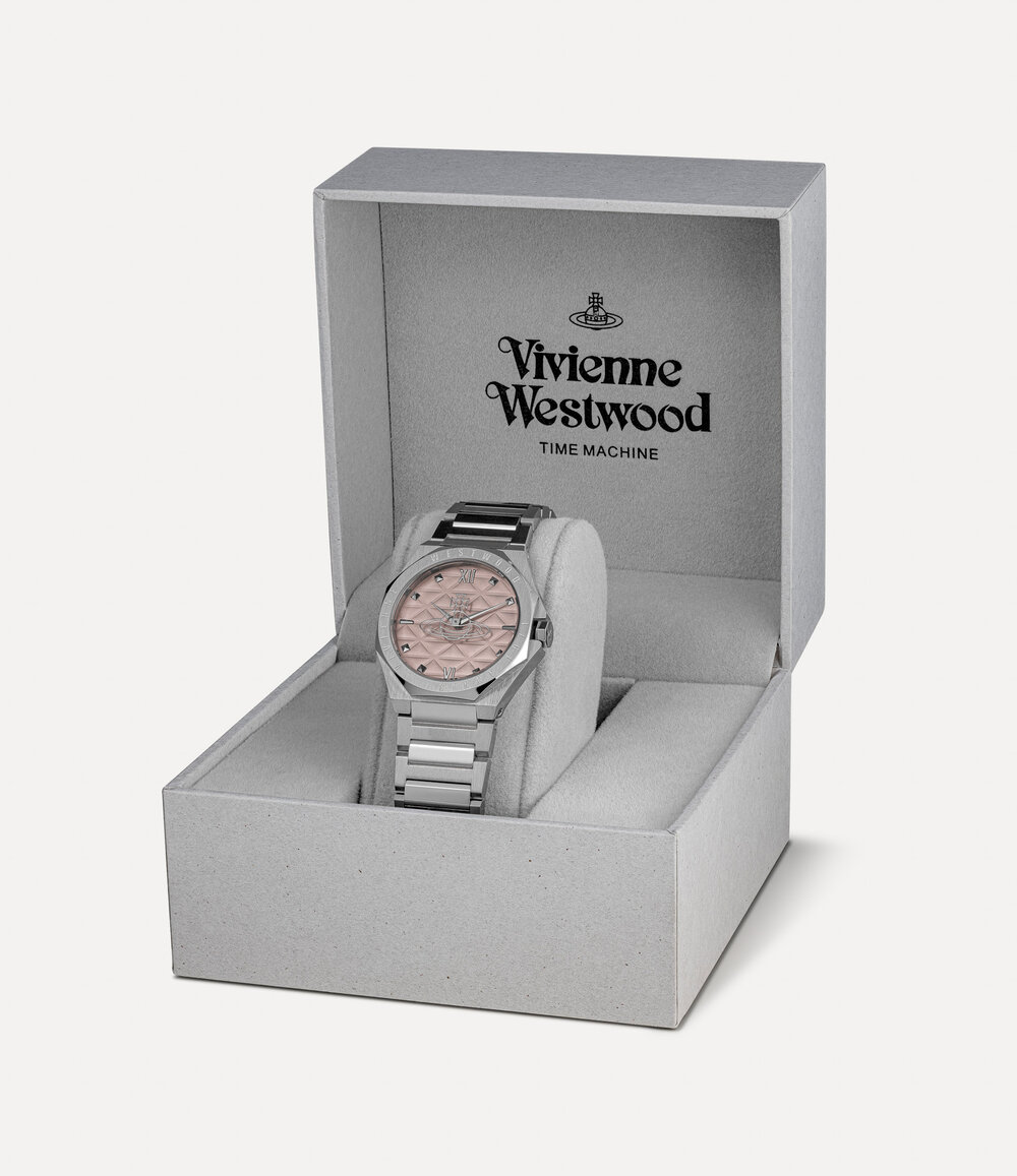 Vivienne Westwood Aldgate Watch -Pink-and-silver -Pink-and-silver, view 5