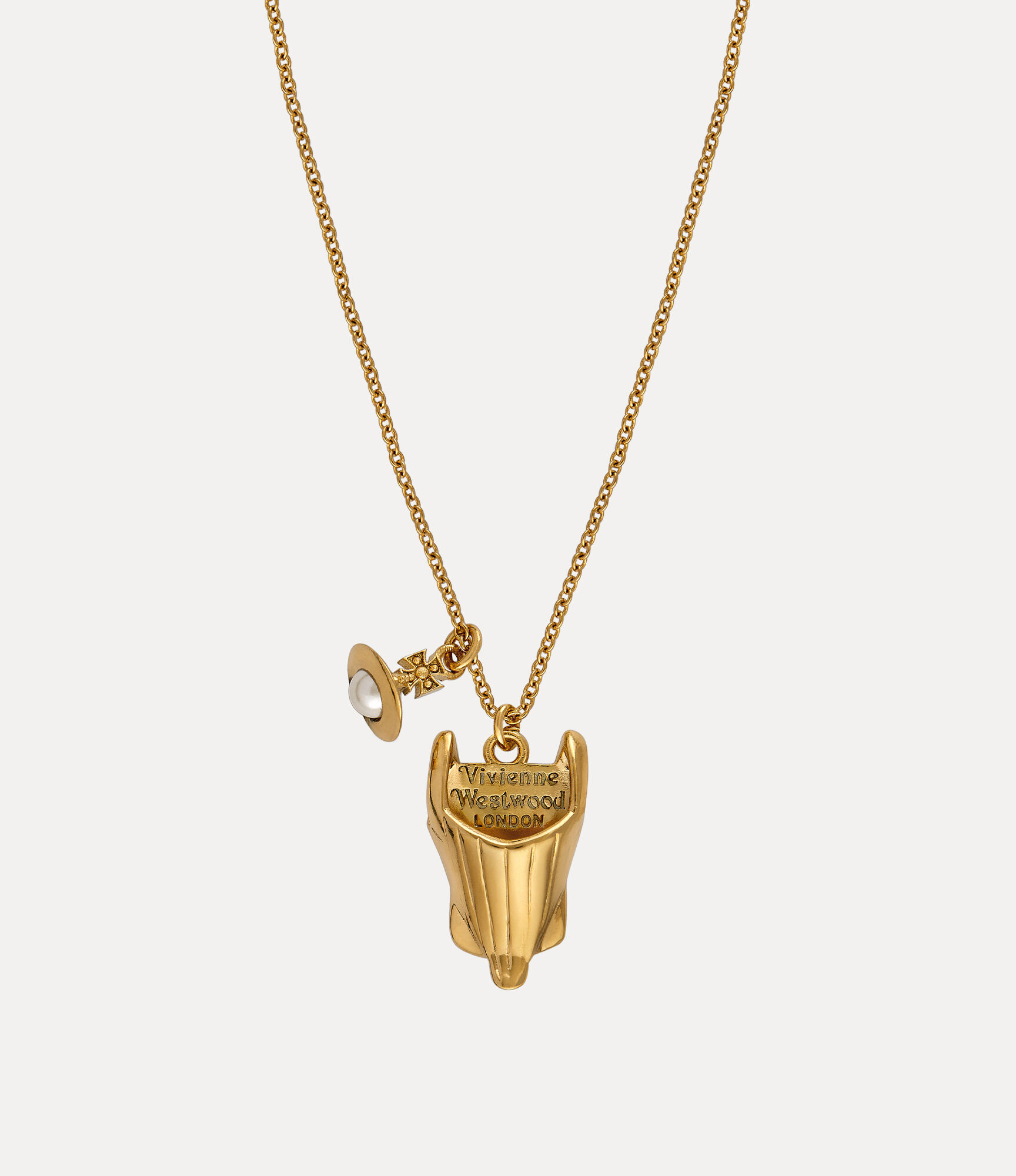 Vivienne Westwood Layla Gold-tone Swarovski Pearl Necklace in Metallic |  Lyst Australia