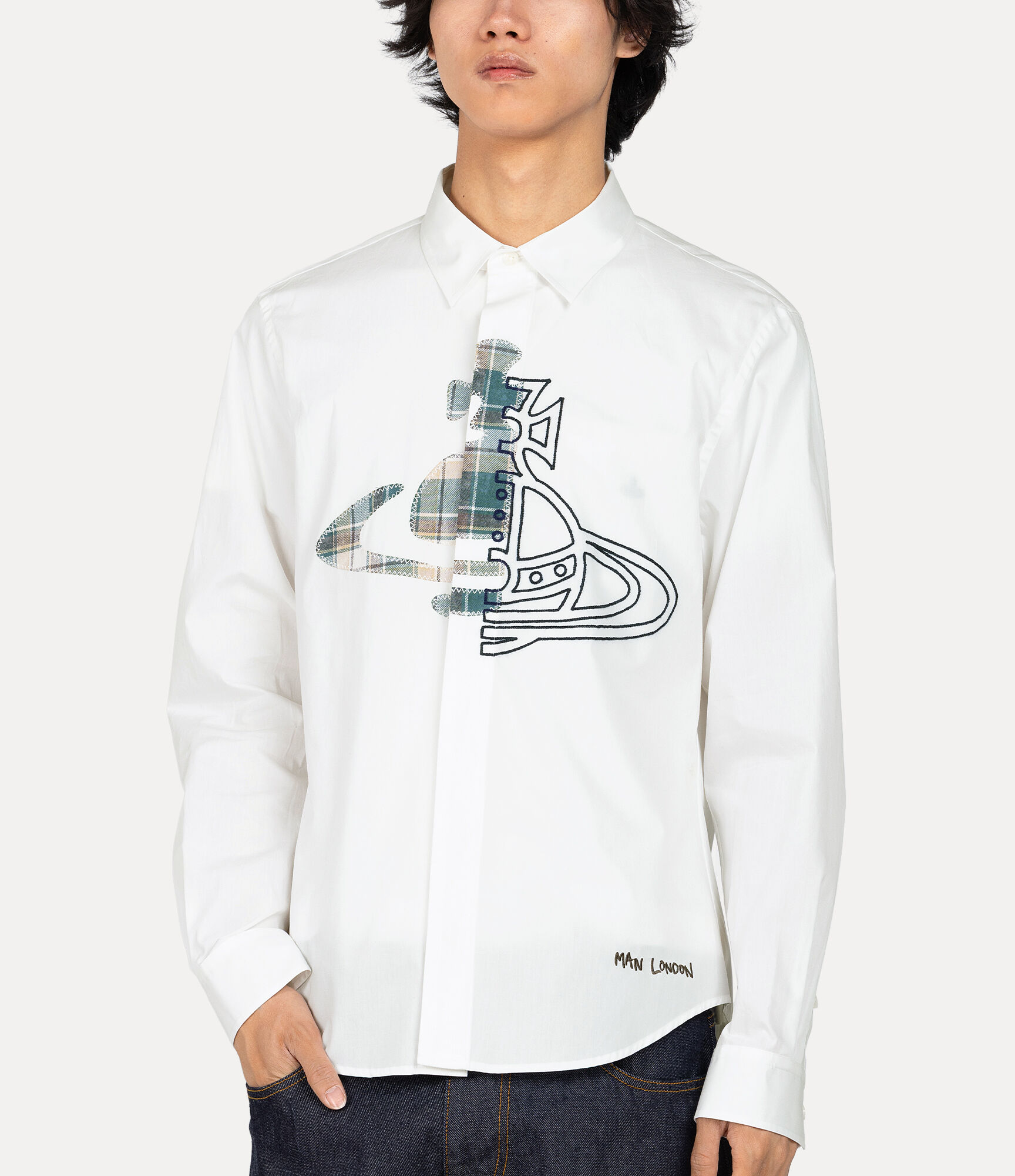 Half and Half Round Classic Shirt  large image number 4