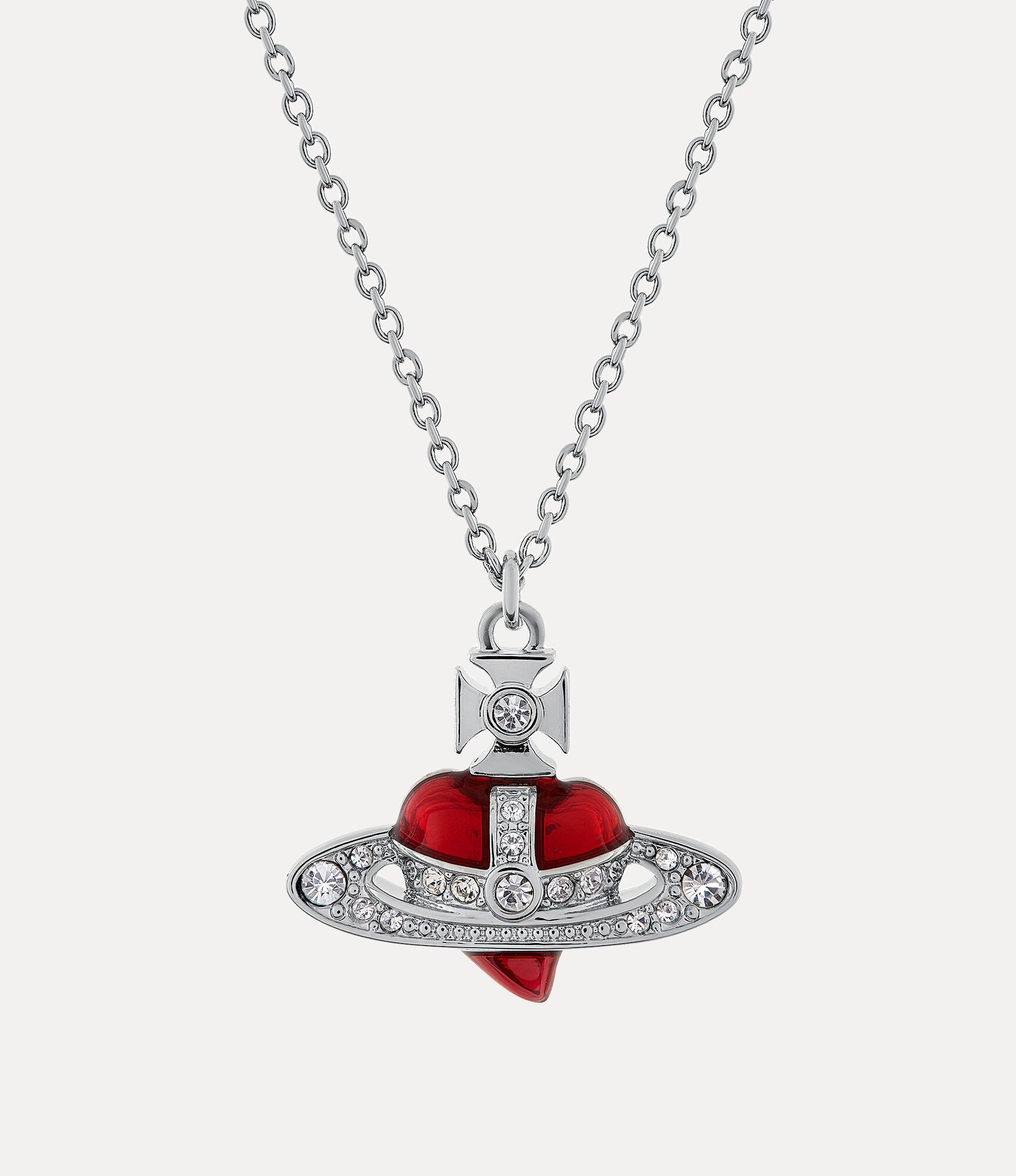 ENRAPTURED. Multi Drop Heart Gemstone Chain Necklace - Silver – REGALROSE