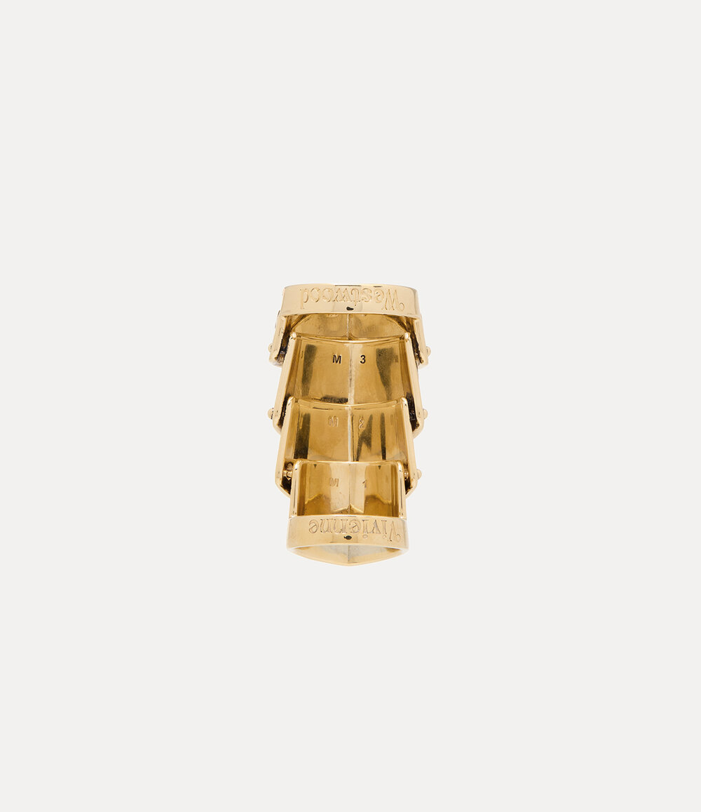 Vivienne Westwood Josephus Ring in Antique Gold, view 2