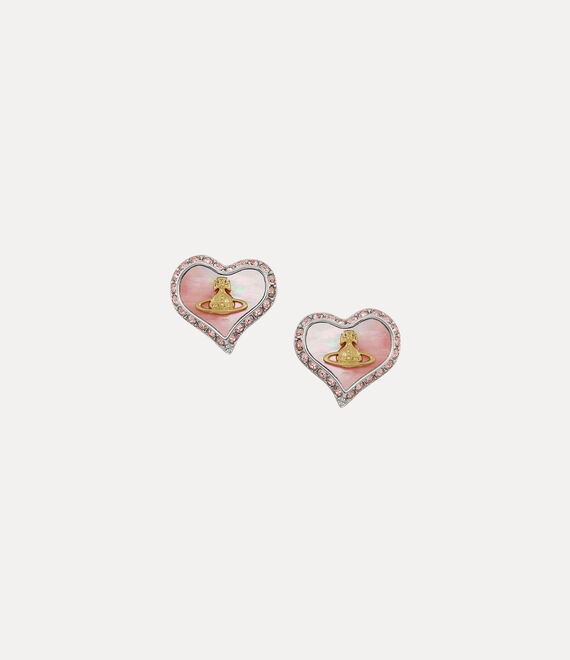 Petra Earrings in PLATINUM-GOLD-CORAL Vivienne Westwood®