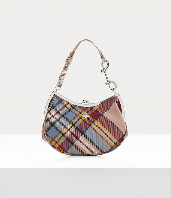 Vivienne Westwood Charm Frame Purse Nubuck Tartan Mc-haze One Size Women