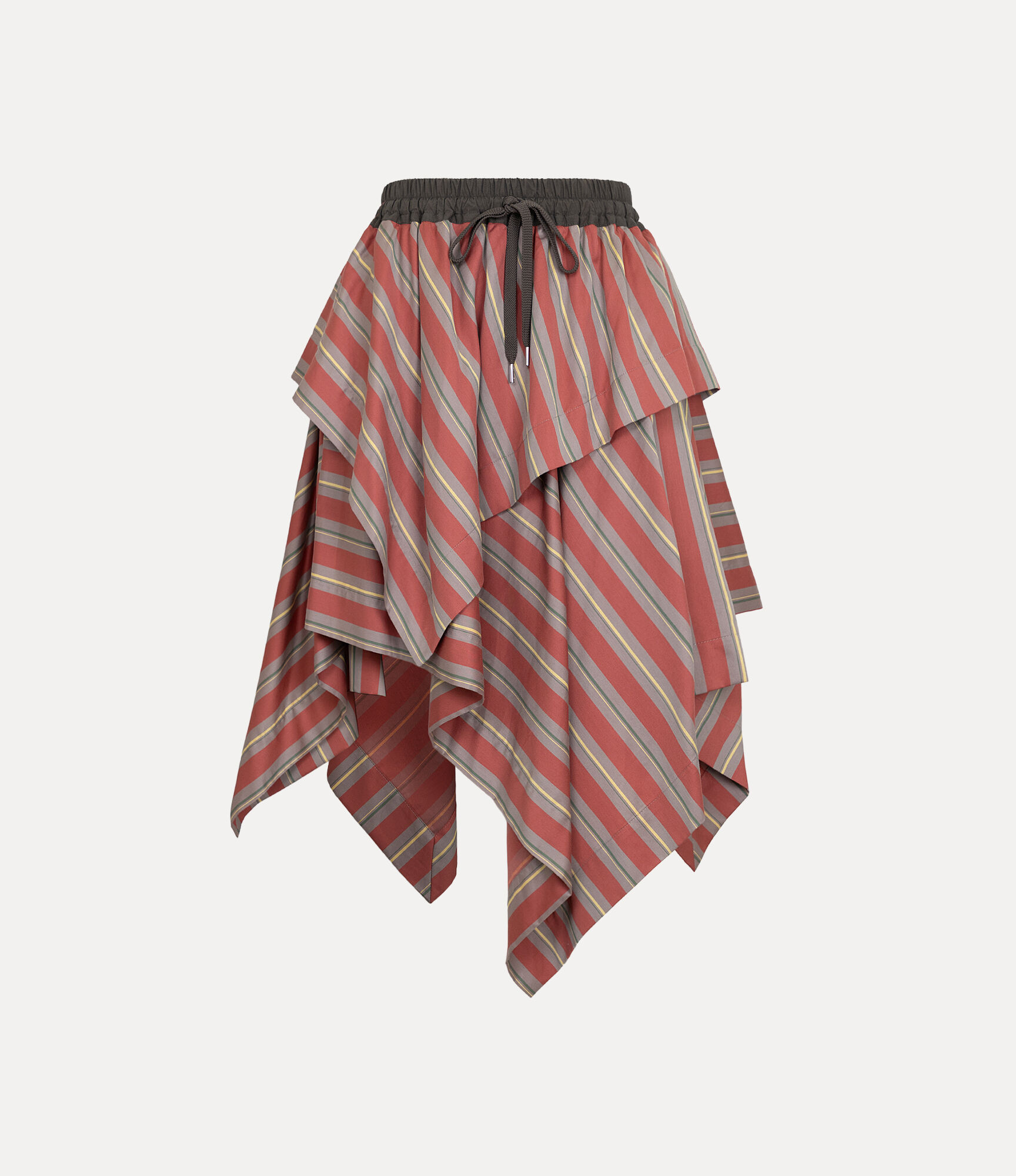 Satin Stripe Double Layer Skirt  large image number 1