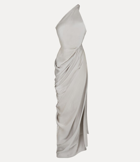 Vivienne Westwood Glossa Dress Fluid Satin Mother-of-pearl 42 Women
