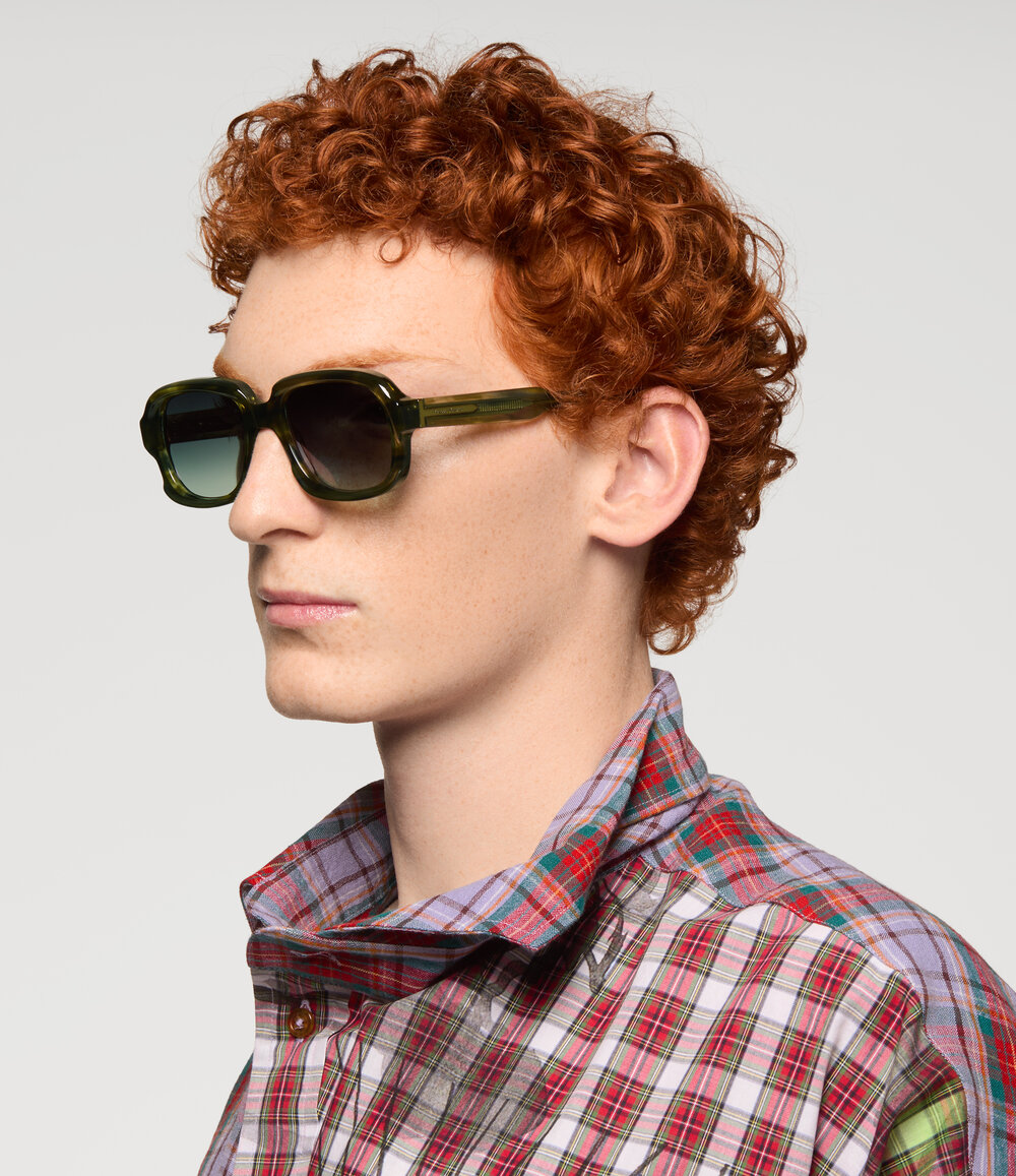 Vivienne Westwood Claude Sunglasses in Green, view 6