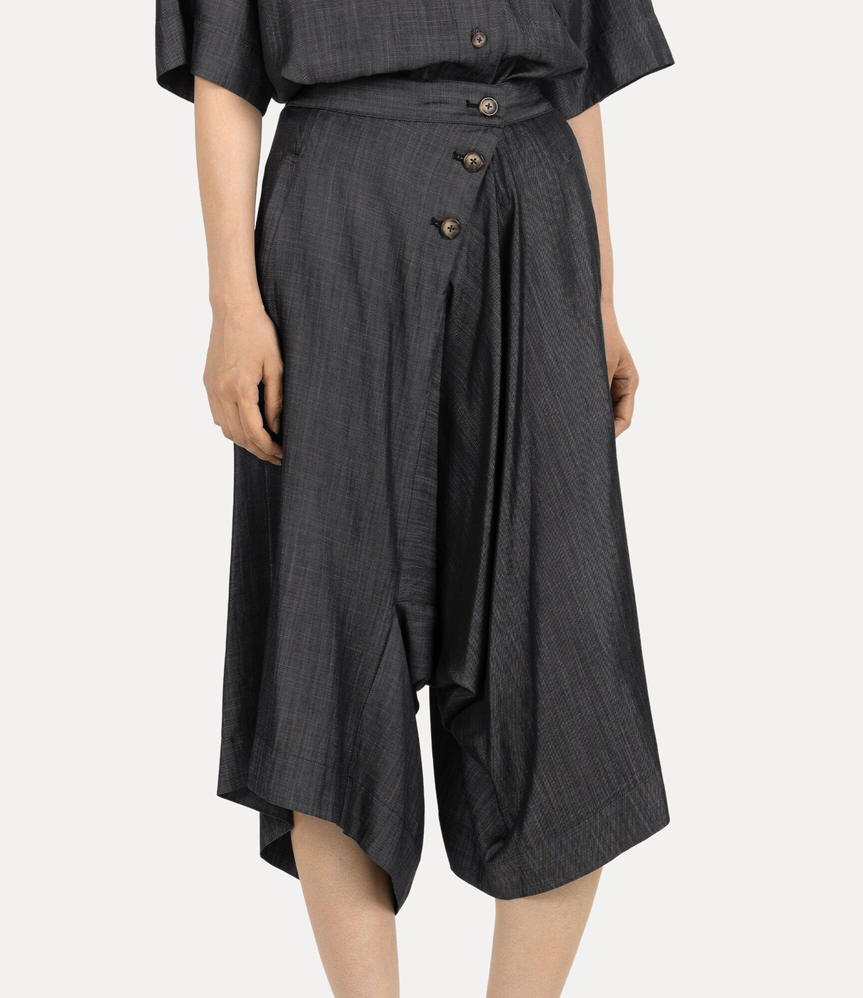 Tencel Denim Hakama Pants  large image number 4